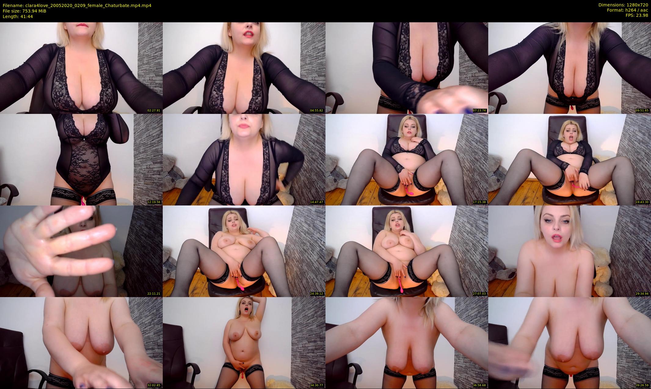 clara4love — 42 minute Chaturbate female cam show recording, 720p, May 20, 2020
