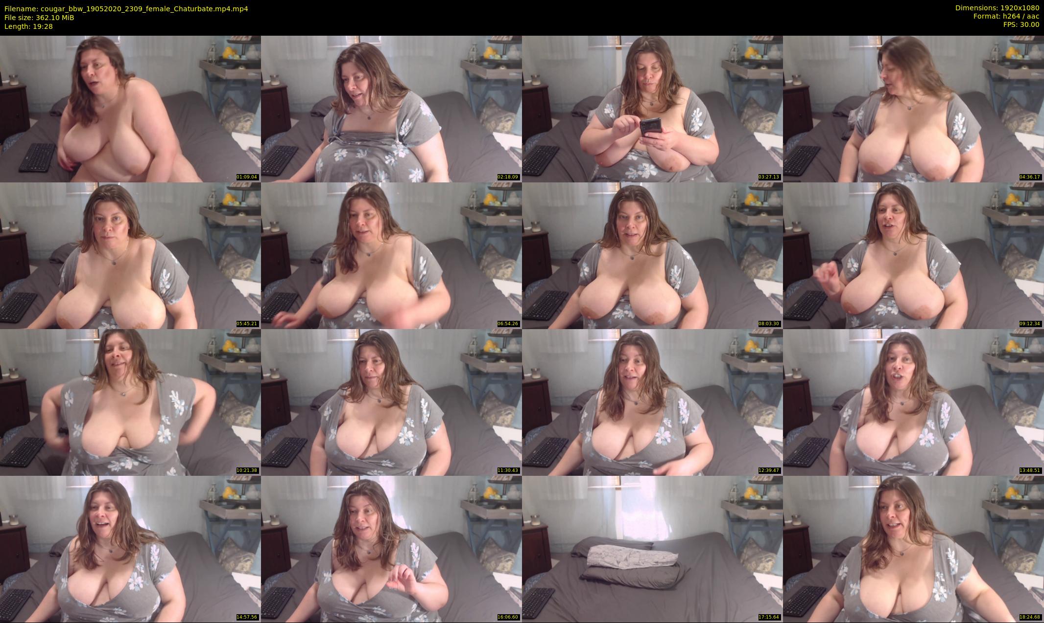 cougar_bbw — 20 minute Chaturbate female cam show recording, 1080p, May 19, 2020
