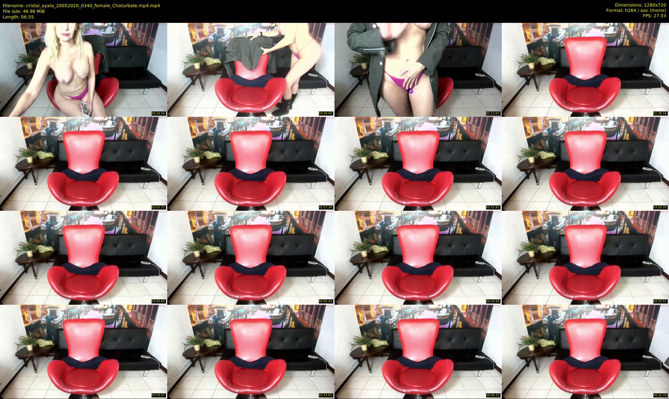 cristal_ayala — 7 minute Chaturbate female cam show recording, 720p, May 20, 2020