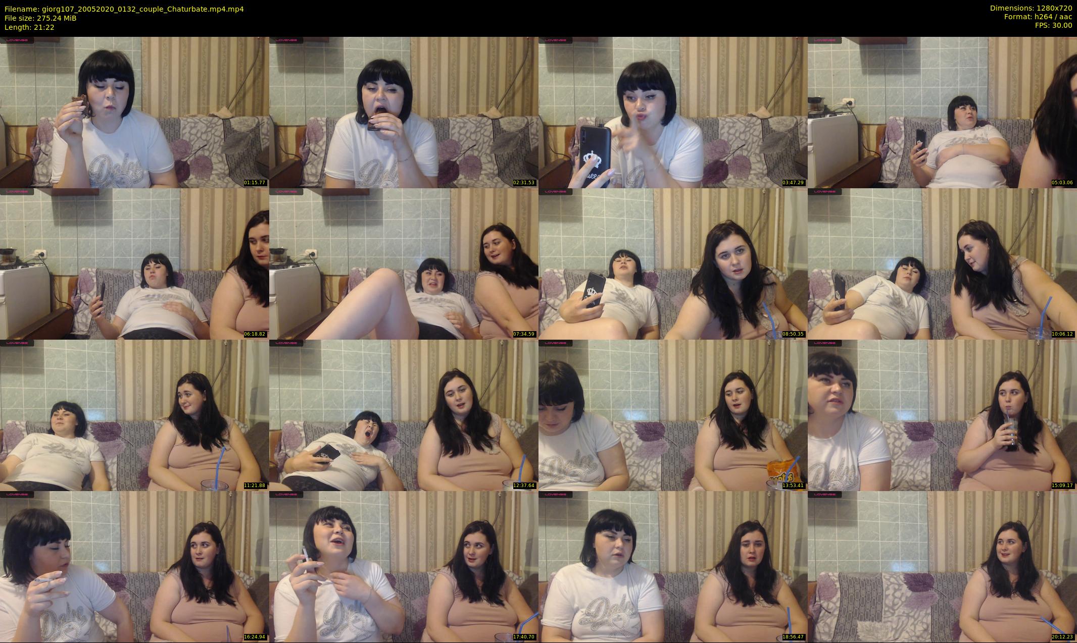 giorg107 — 22 minute Chaturbate couple cam show recording, 720p, May 20, 2020