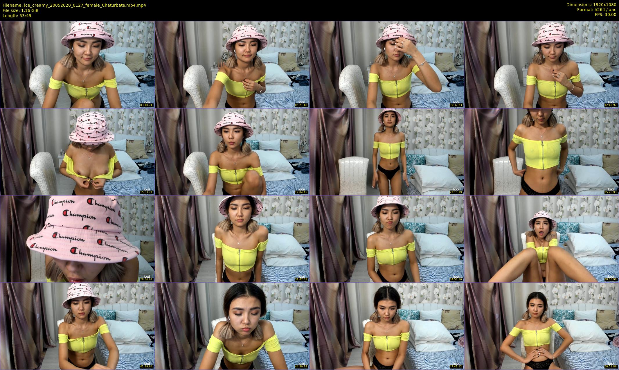 ice_creamy — 54 minute Chaturbate female cam show recording, 1080p, May 20, 2020