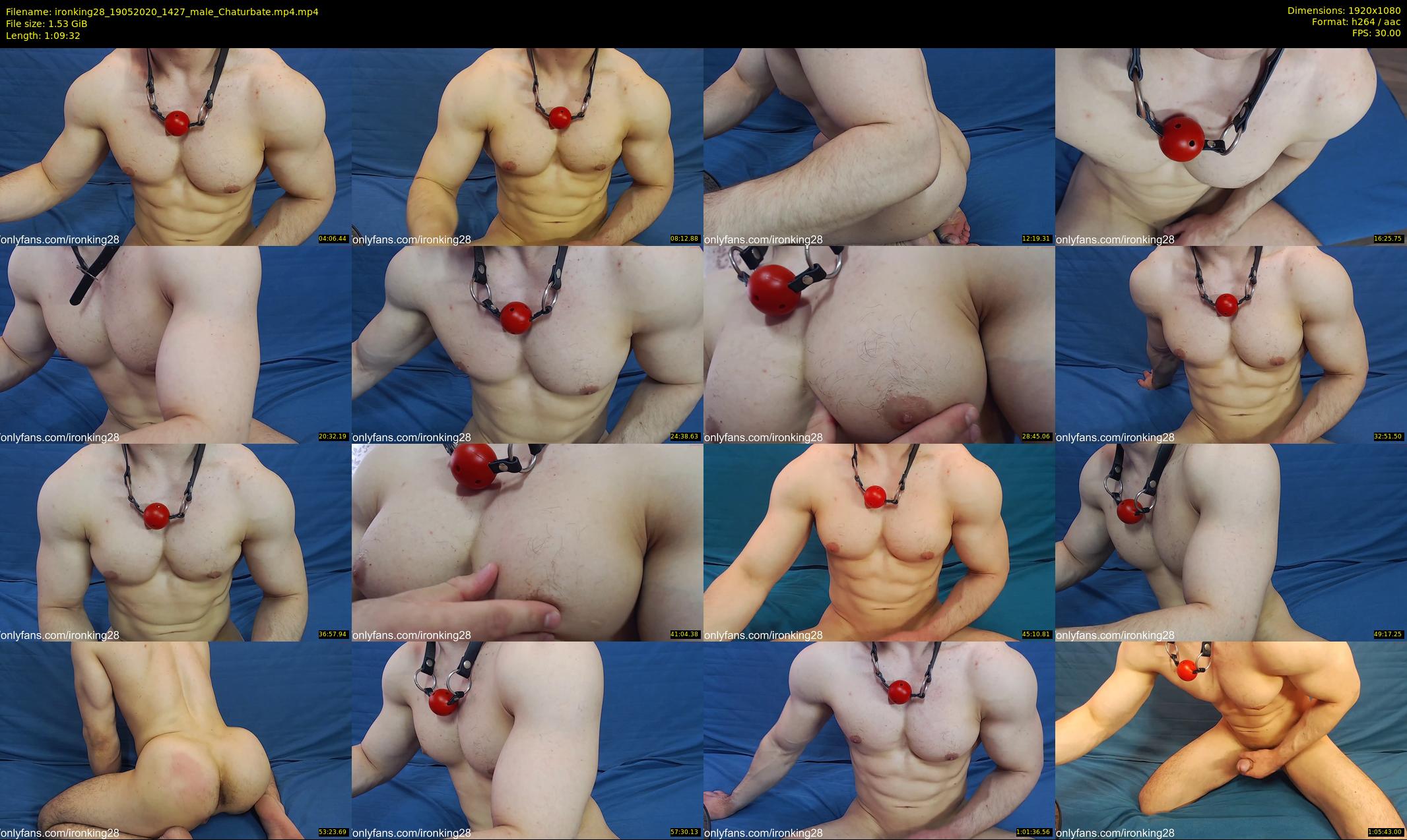 ironking28 — 70 minute Chaturbate male cam show recording, 1080p, May 19, 2020