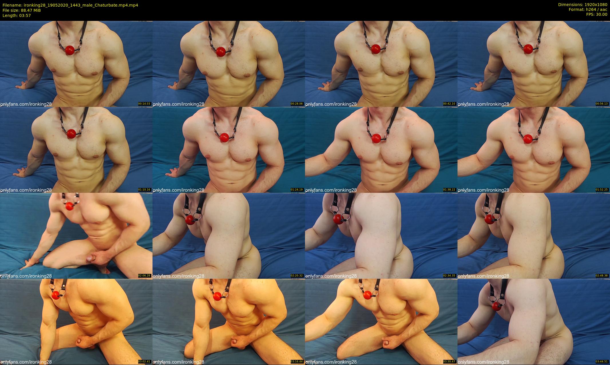 ironking28 — 4 minute Chaturbate male cam show recording, 1080p, May 19, 2020