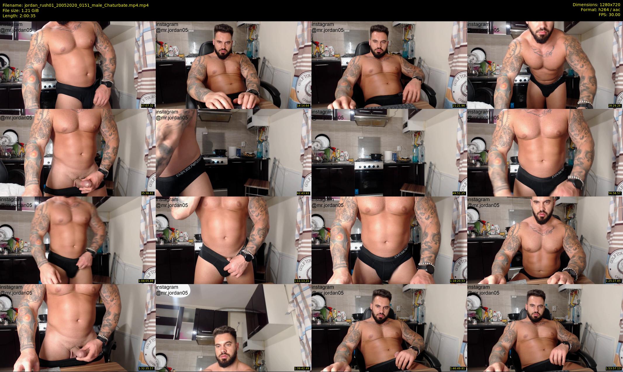 jordan_rush01 — 121 minute Chaturbate male cam show recording, 720p, May 20, 2020