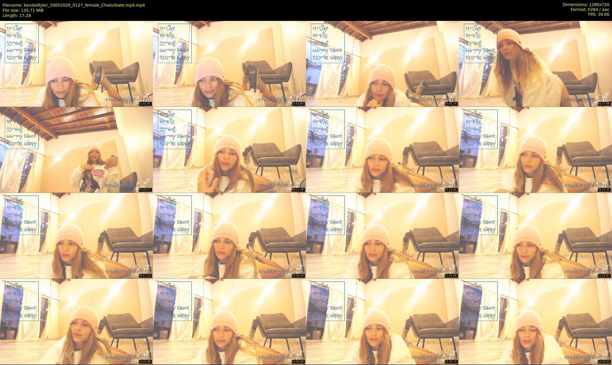 kendalltyler — 18 minute Chaturbate female cam show recording, 720p, May 20, 2020