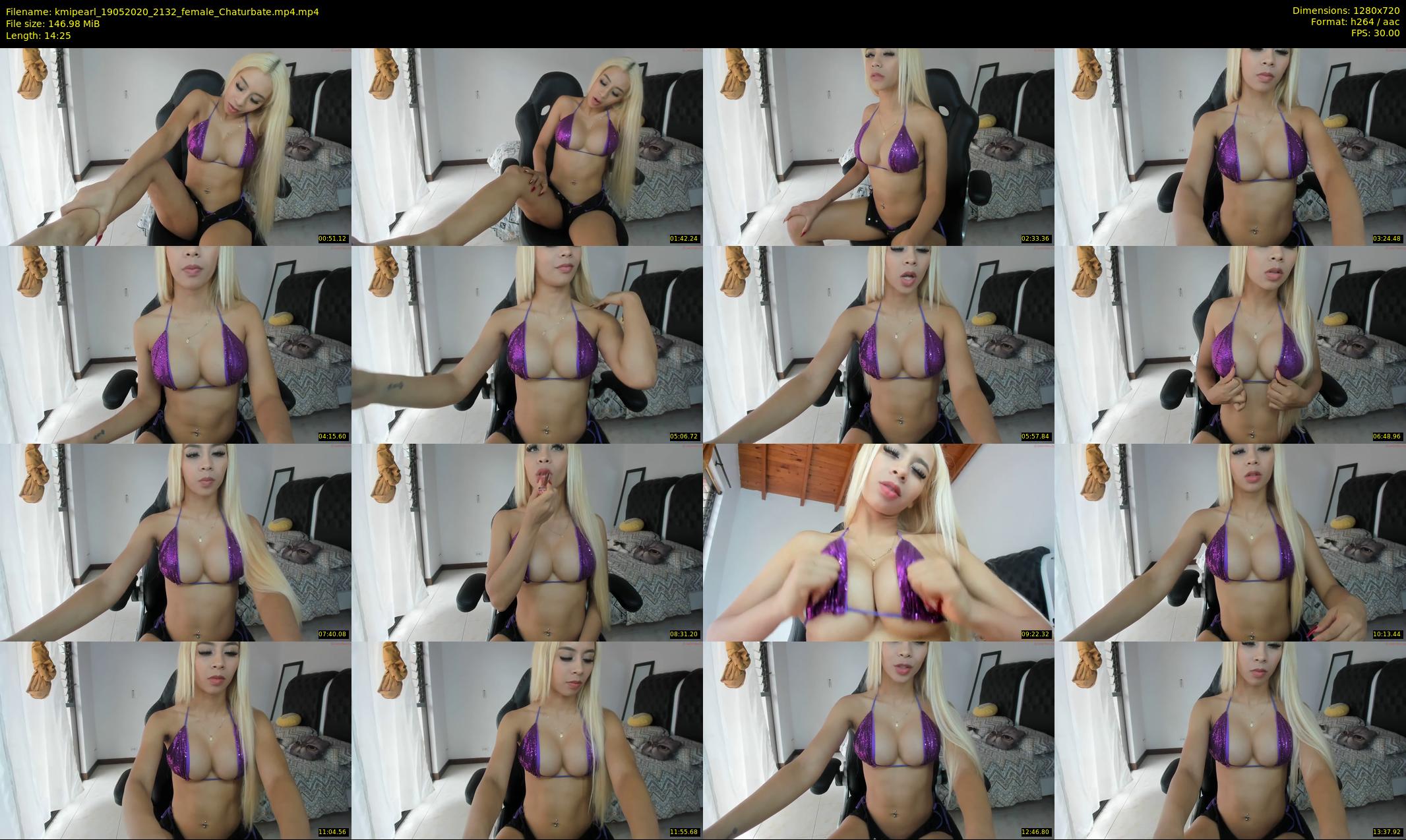 kmipearl — 15 minute Chaturbate female cam show recording, 720p, May 19, 2020