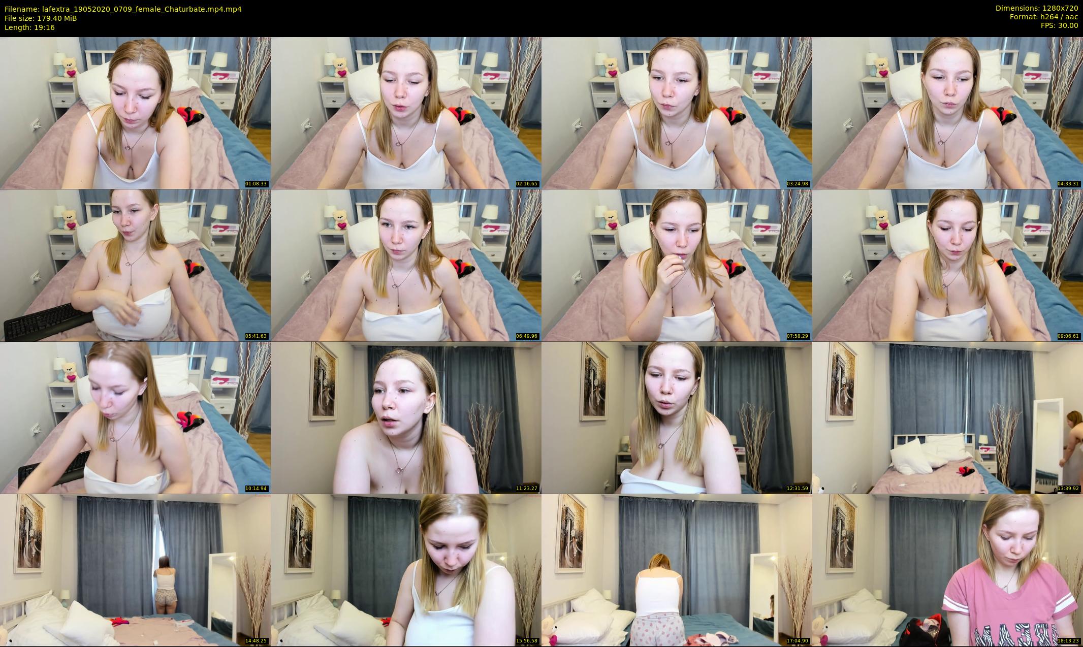 lafextra — 20 minute Chaturbate female cam show recording, 720p, May 19, 2020