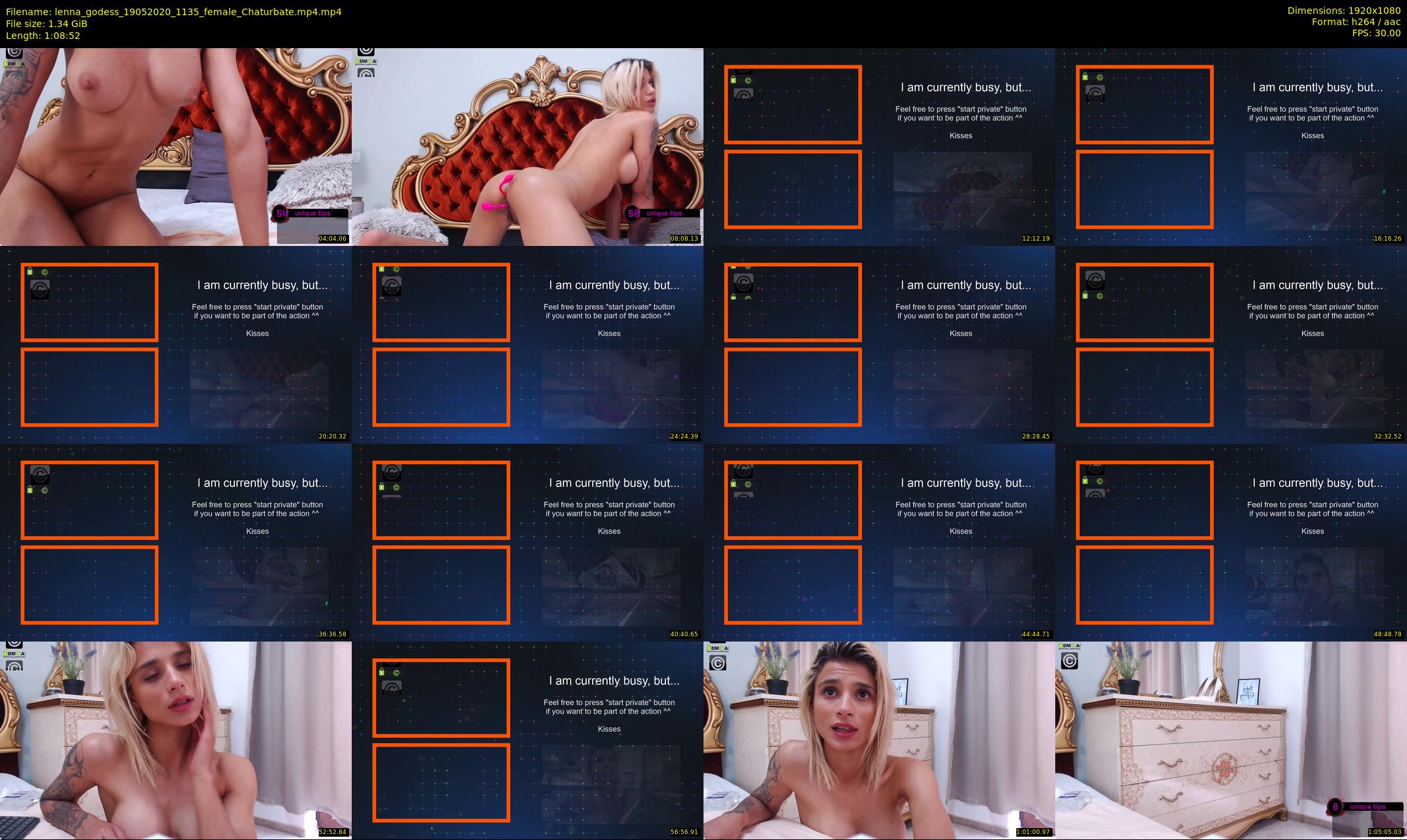 lenna_godess — 69 minute Chaturbate female cam show recording, 1080p, May 19, 2020