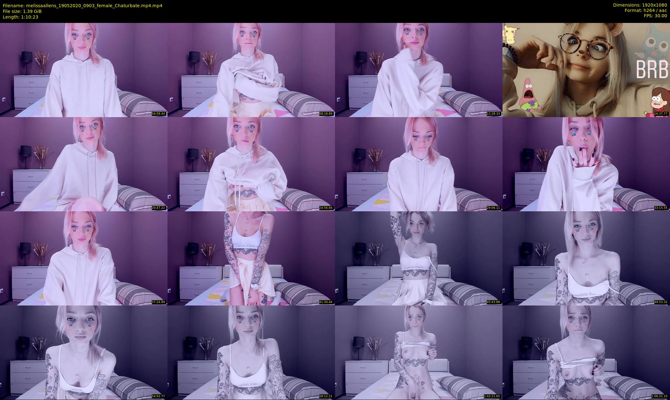 melissaallens — 71 minute Chaturbate female cam show recording, 1080p, May 19, 2020