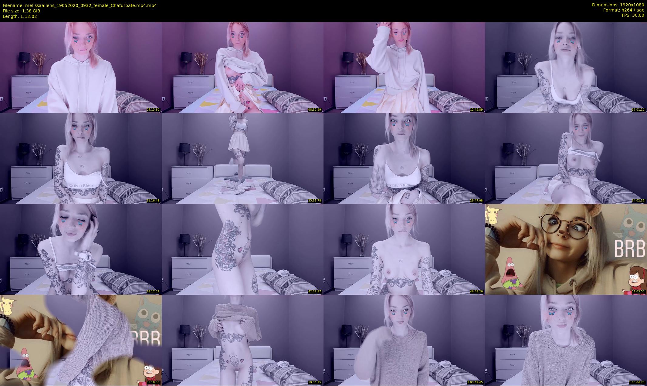 melissaallens — 73 minute Chaturbate female cam show recording, 1080p, May 19, 2020