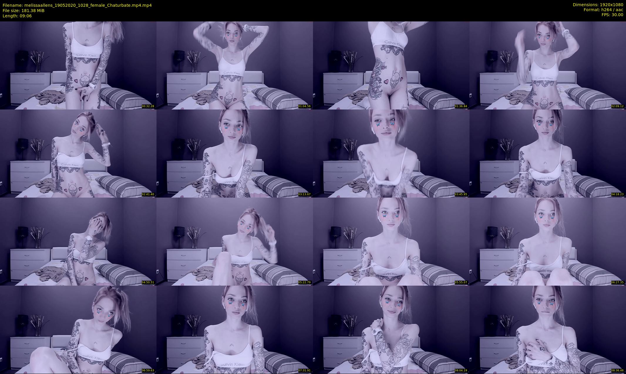 melissaallens — 10 minute Chaturbate female cam show recording, 1080p, May 19, 2020