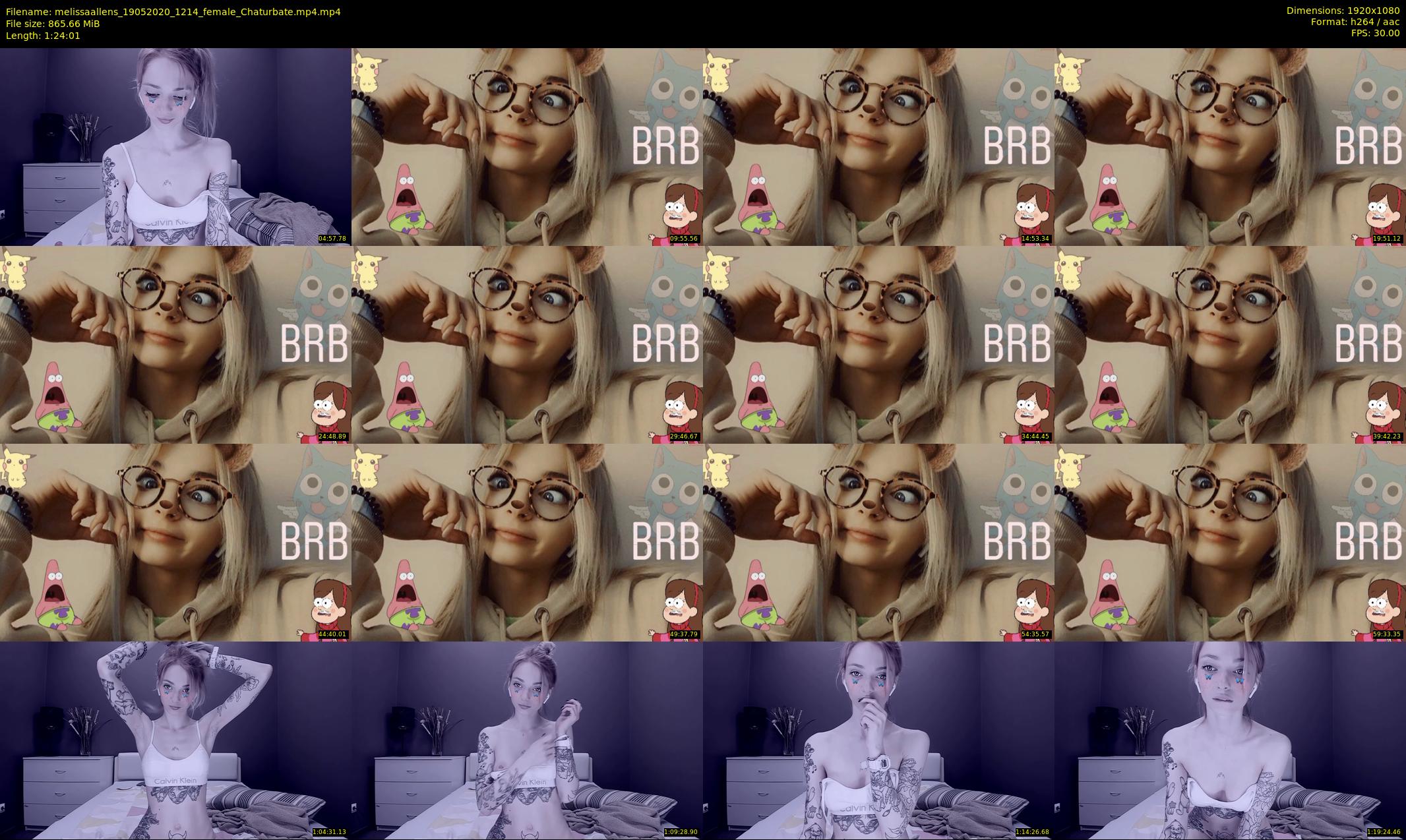 melissaallens — 85 minute Chaturbate female cam show recording, 1080p, May 19, 2020