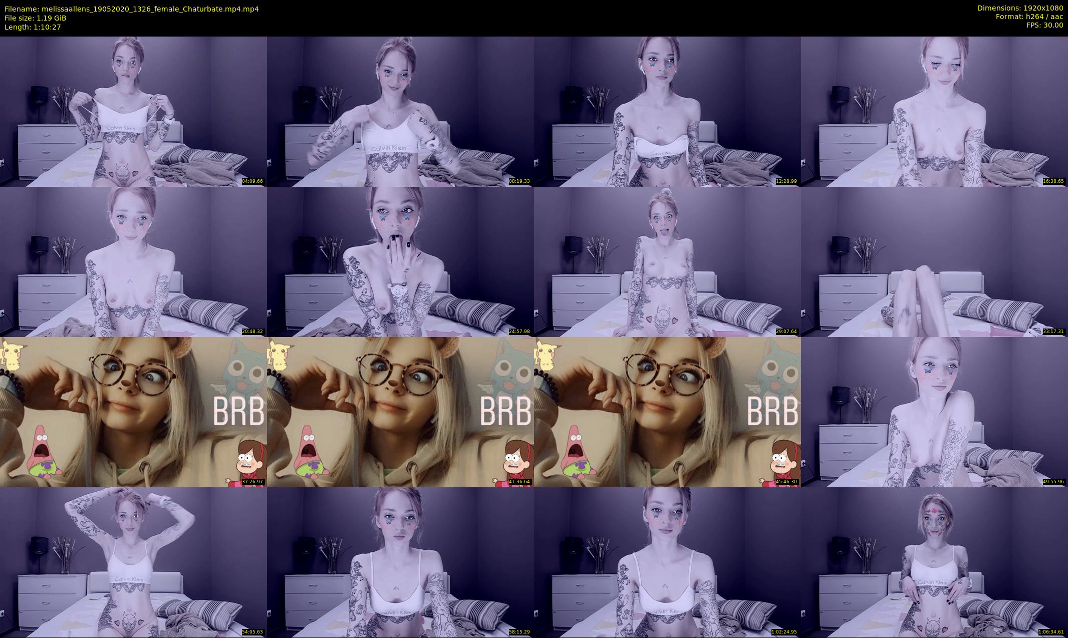 melissaallens — 71 minute Chaturbate female cam show recording, 1080p, May 19, 2020