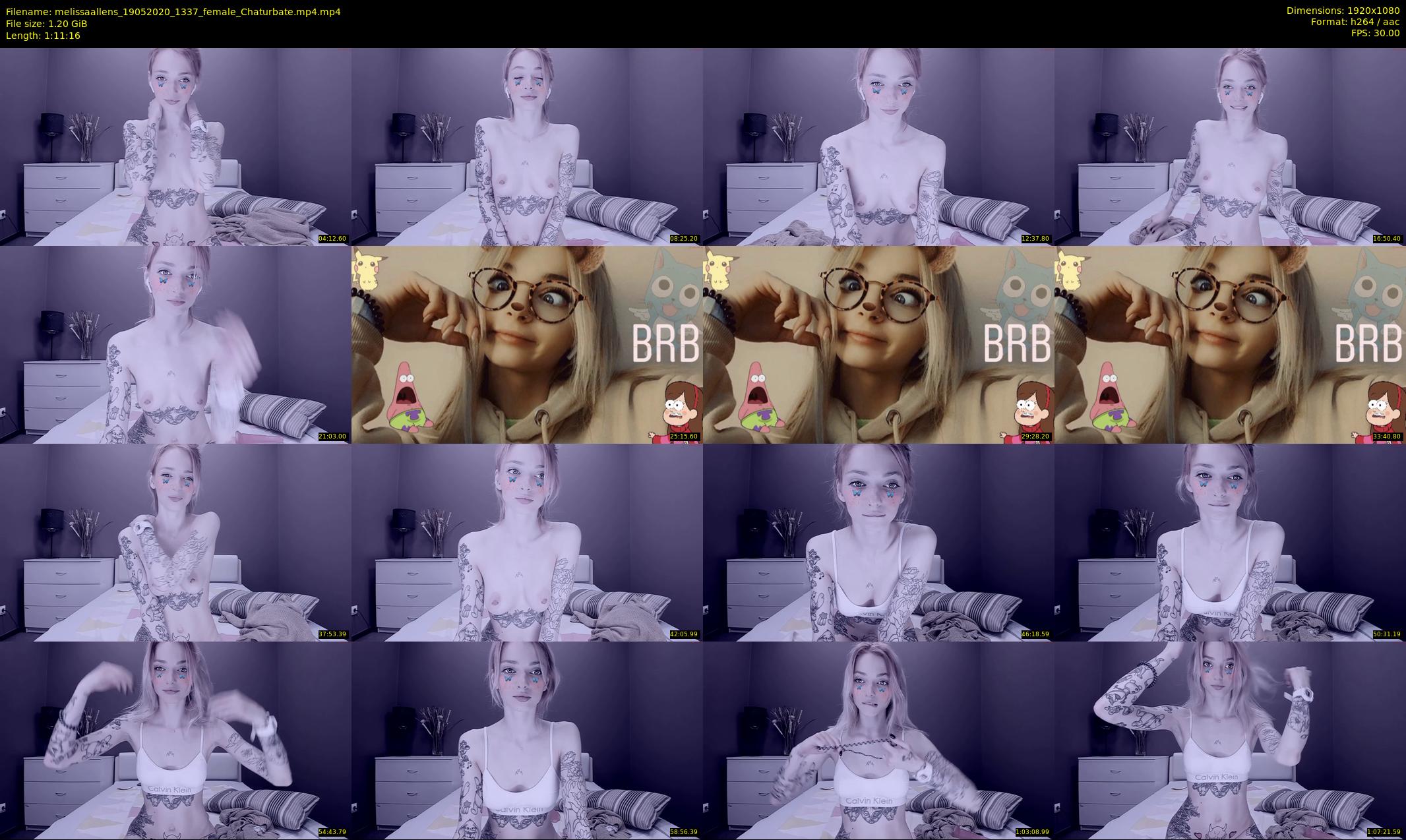 melissaallens — 72 minute Chaturbate female cam show recording, 1080p, May 19, 2020
