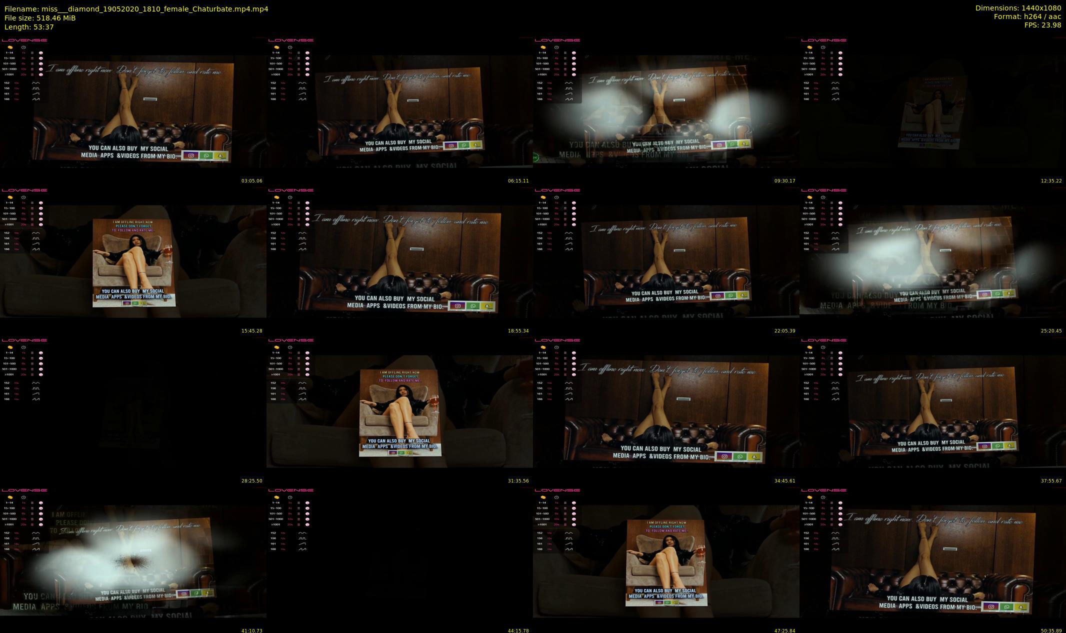 miss___diamond — 54 minute Chaturbate female cam show recording, 1080p, May 19, 2020