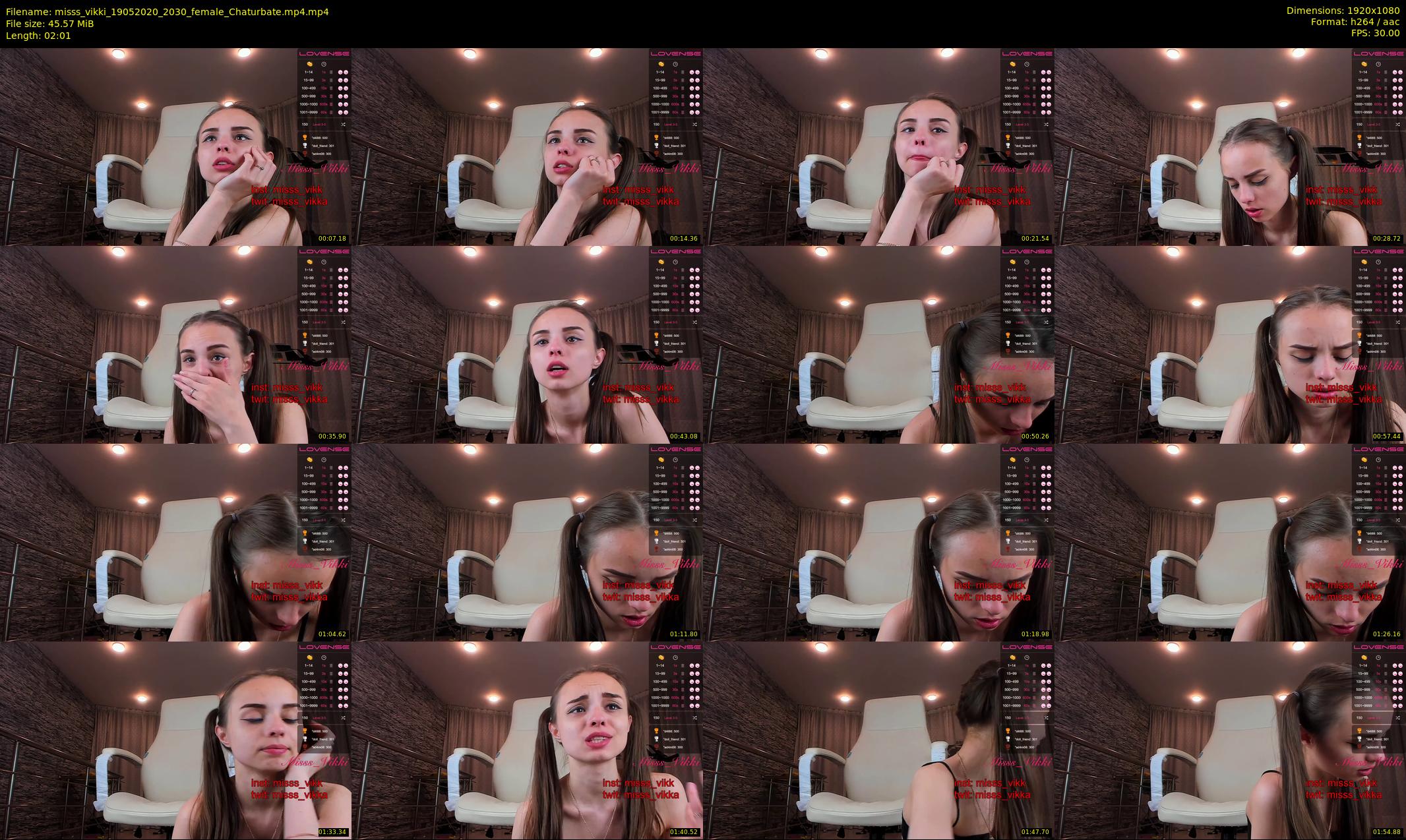 misss_vikki — 3 minute Chaturbate female cam show recording, 1080p, May 19, 2020