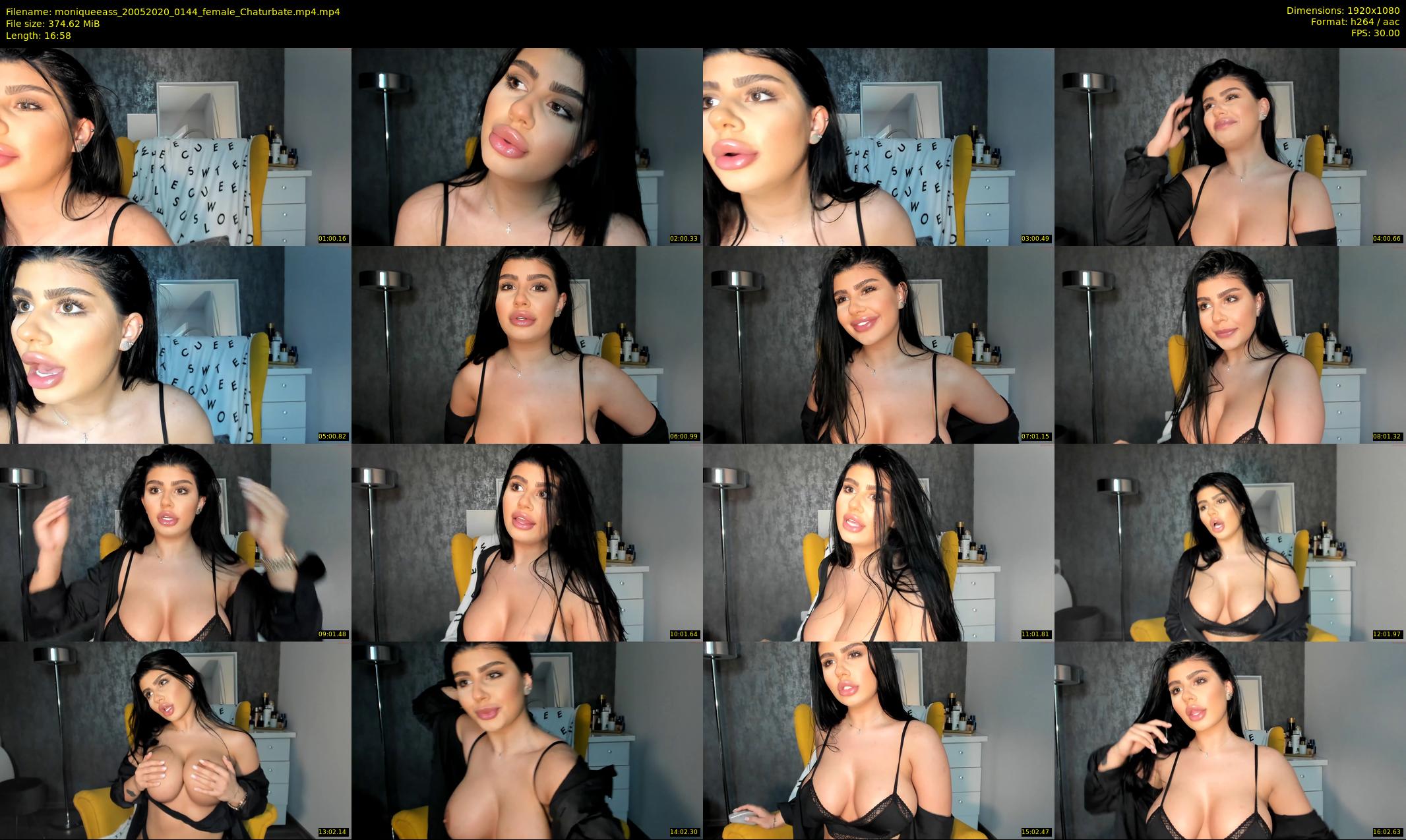 moniqueeass — 17 minute Chaturbate female cam show recording, 1080p, May 20, 2020