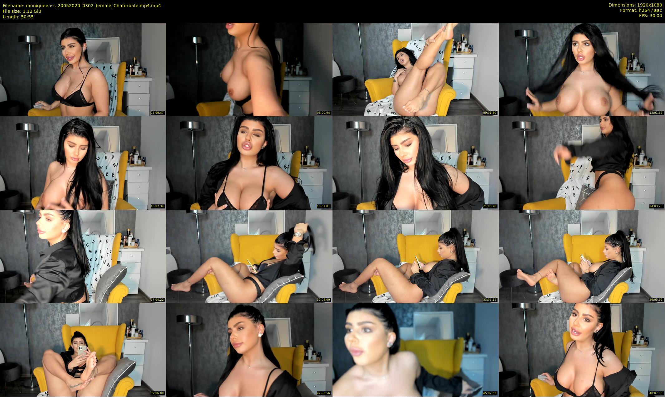 moniqueeass — 51 minute Chaturbate female cam show recording, 1080p, May 20, 2020
