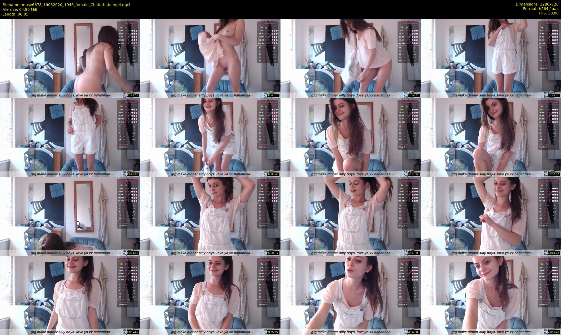 muse6678 — 7 minute Chaturbate female cam show recording, 720p, May 19, 2020