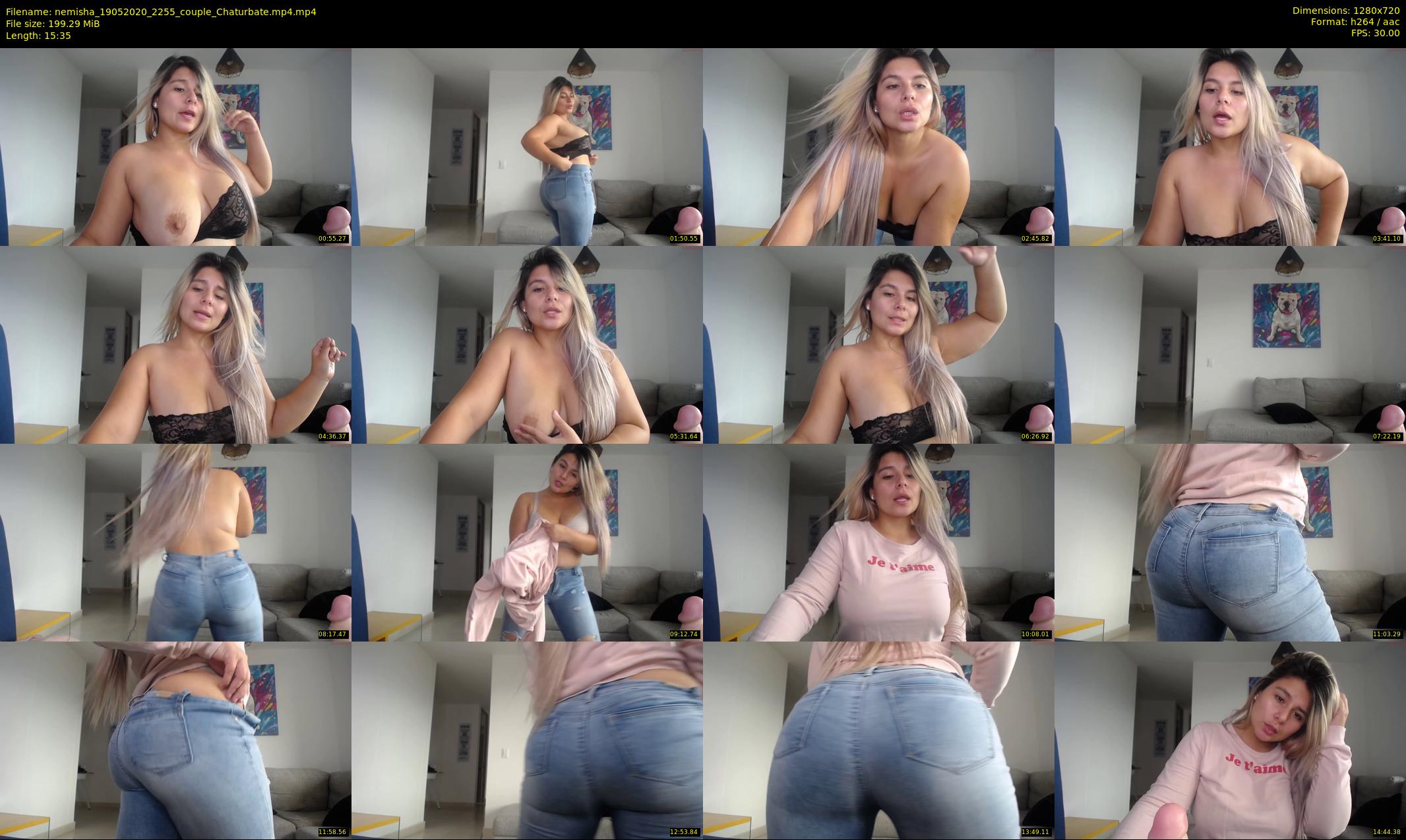 nemisha — 16 minute Chaturbate female cam show recording, 720p, May 19, 2020