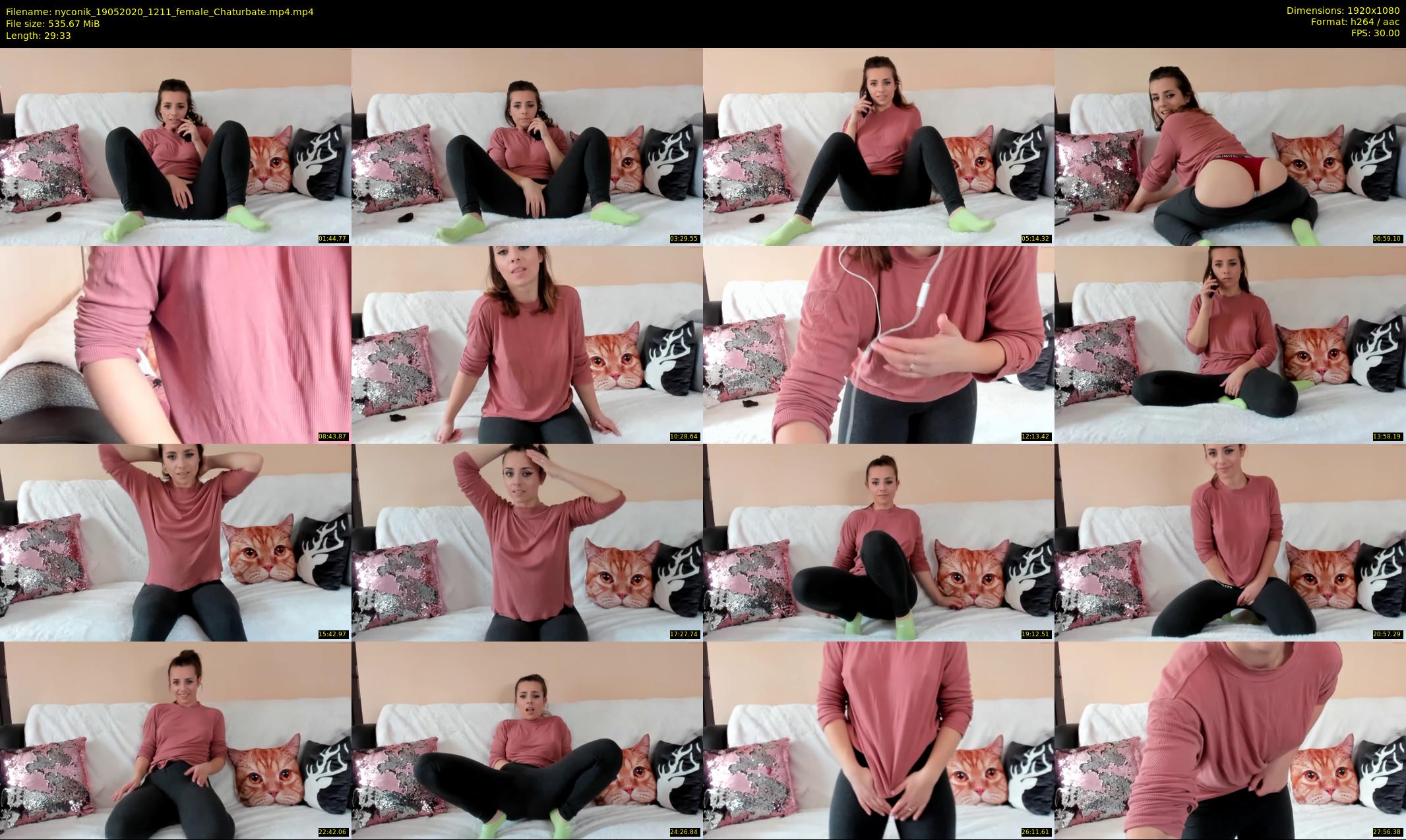 nyconik — 30 minute Chaturbate female cam show recording, 1080p, May 19, 2020