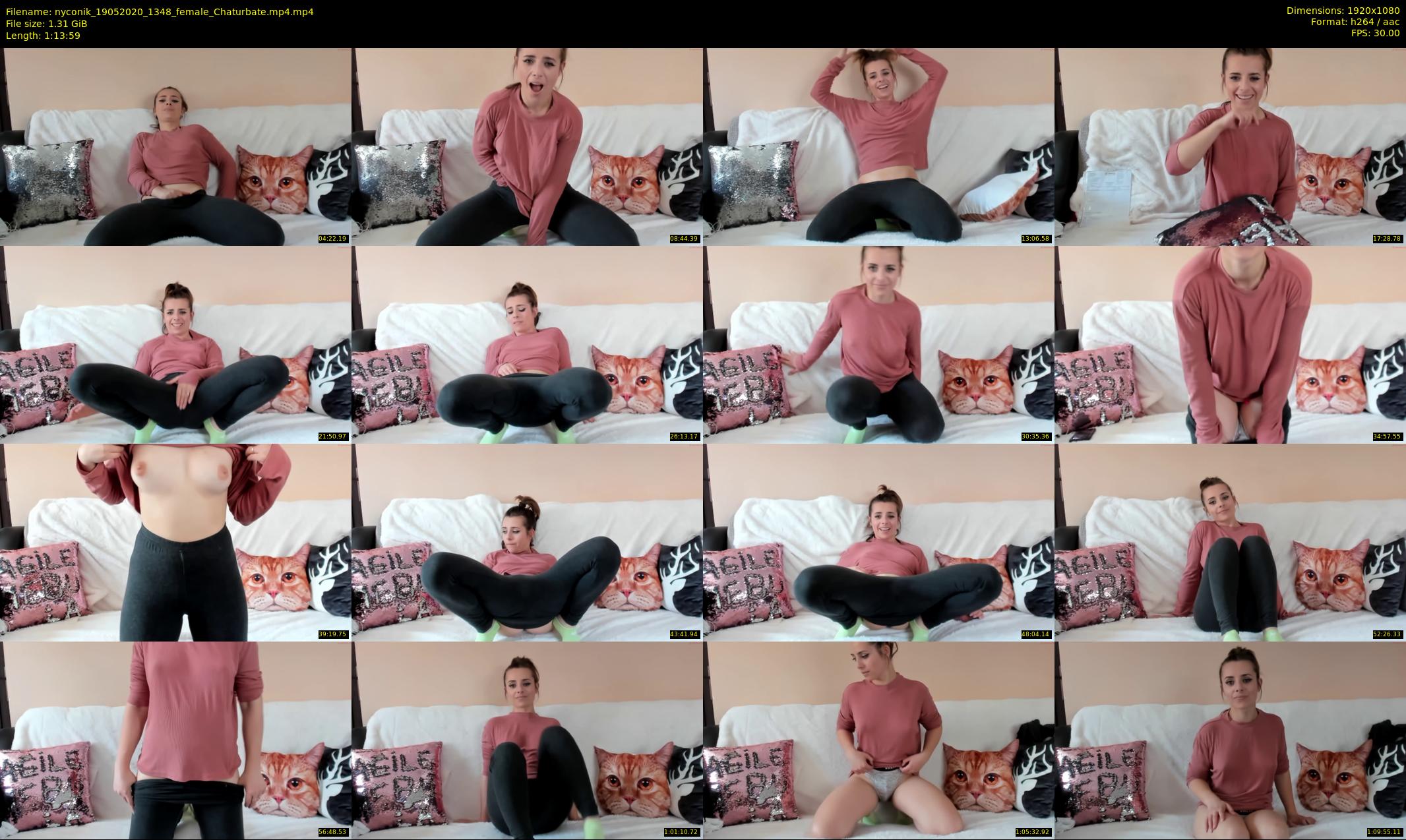 nyconik — 74 minute Chaturbate female cam show recording, 1080p, May 19, 2020