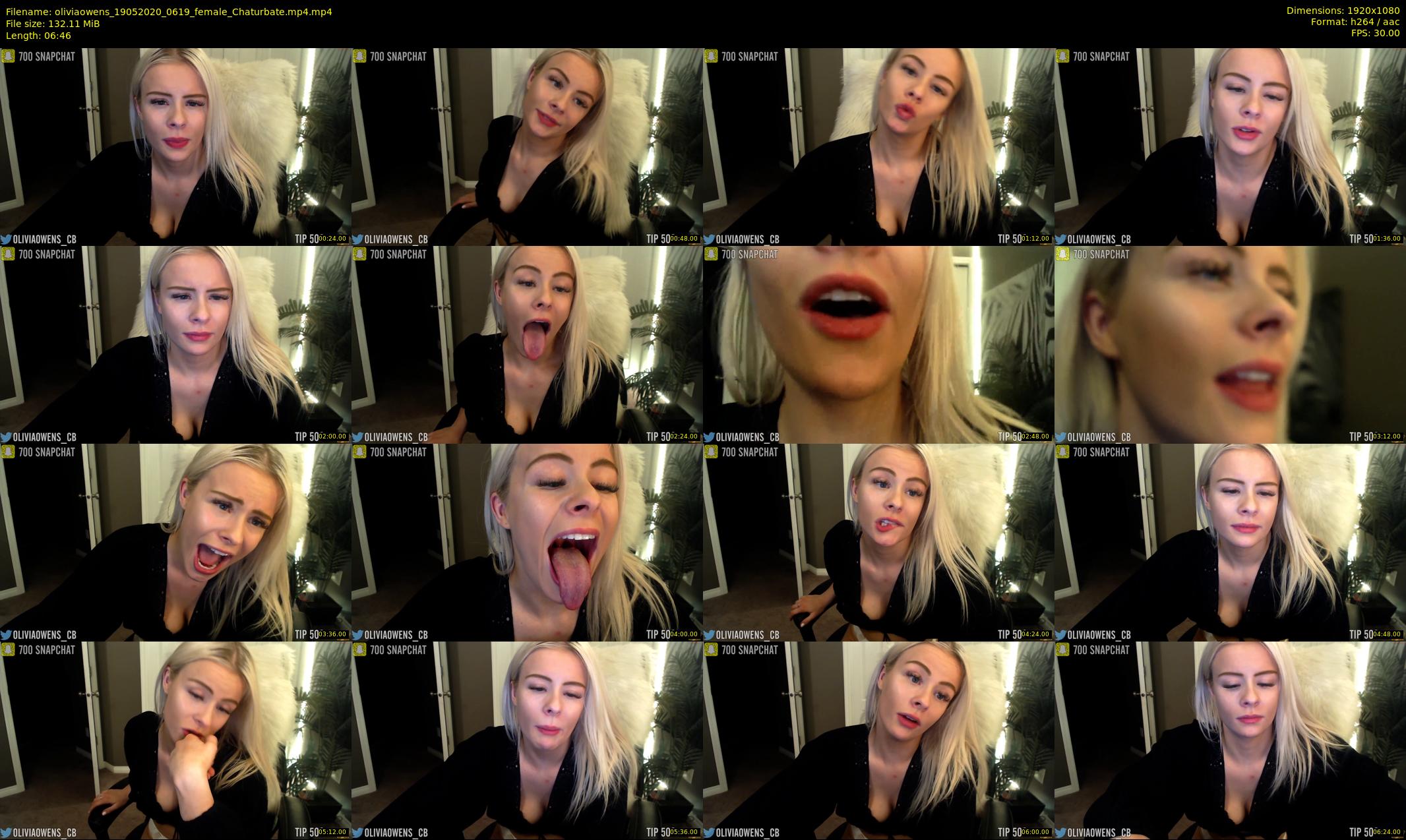 oliviaowens — 7 minute Chaturbate female cam show recording, 1080p, May 19, 2020