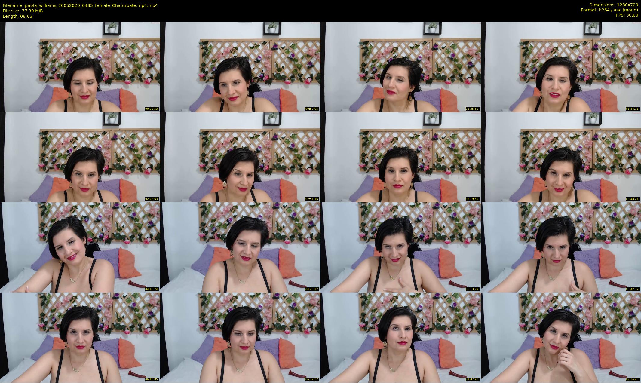 paola_williams — 9 minute Chaturbate female cam show recording, 720p, May 20, 2020