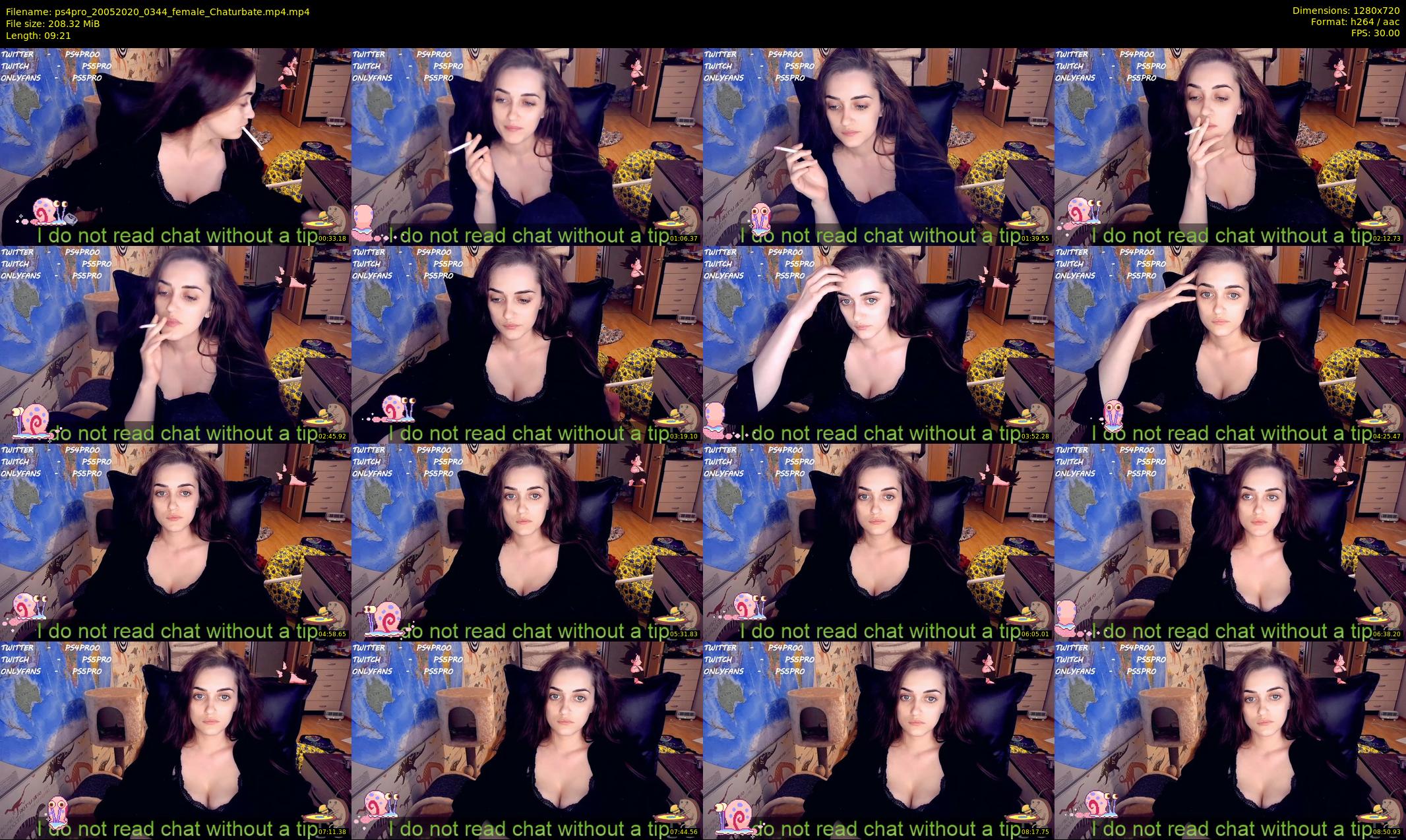 ps4pro — 10 minute Chaturbate female cam show recording, 720p, May 20, 2020