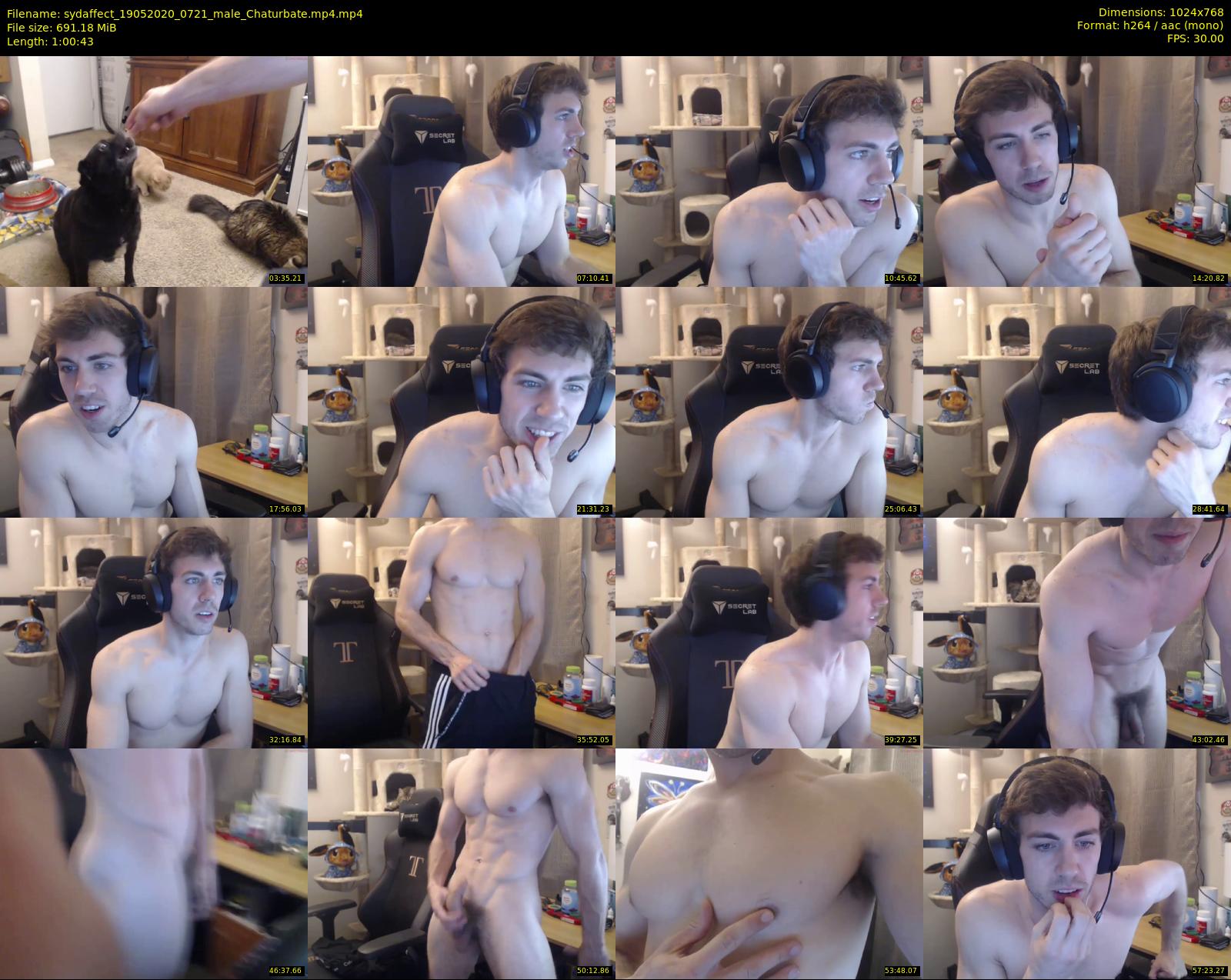sydaffect — 61 minute Chaturbate male cam show recording, 720p, May 19, 2020