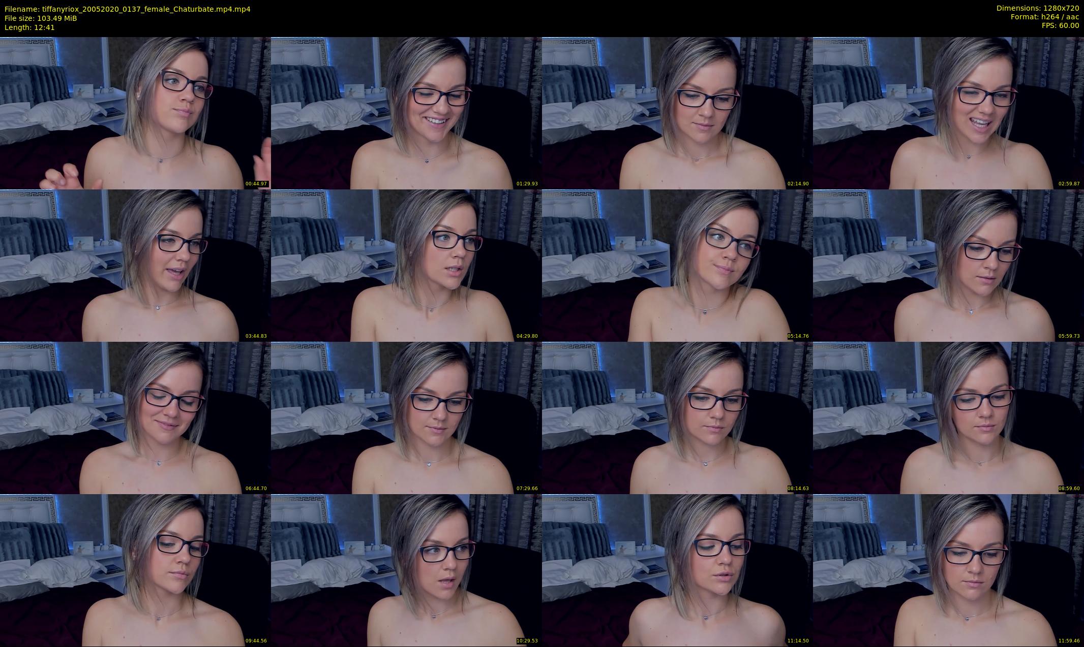 tiffanyriox — 13 minute Chaturbate female cam show recording, 720p, May 20, 2020