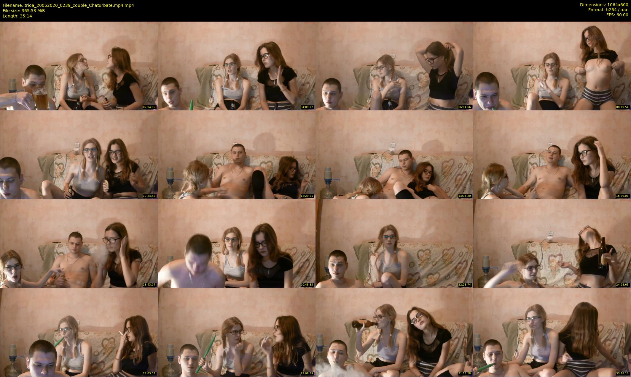trioa — 36 minute Chaturbate couple cam show recording, 480p, May 20, 2020