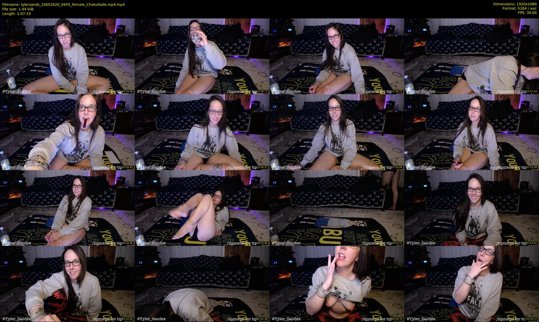 tylersands — 68 minute Chaturbate female cam show recording, 1080p, May 19, 2020