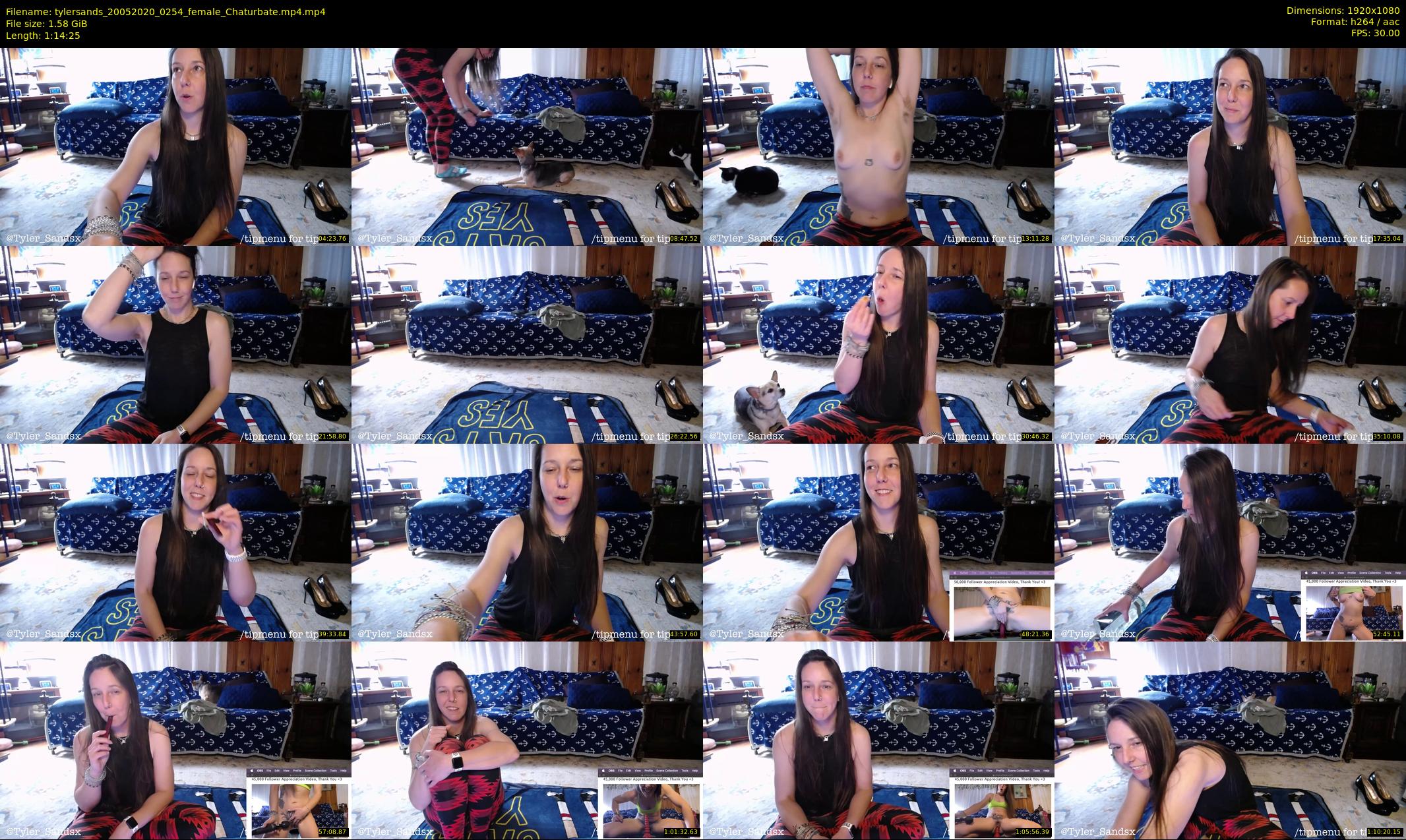 tylersands — 75 minute Chaturbate female cam show recording, 1080p, May 20, 2020