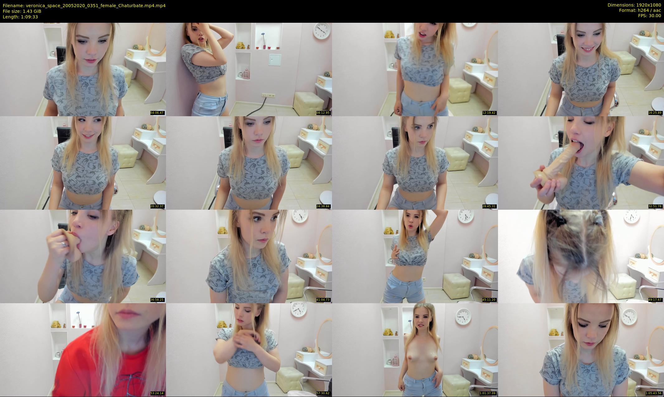 veronica_space — 70 minute Chaturbate female cam show recording, 1080p, May 20, 2020