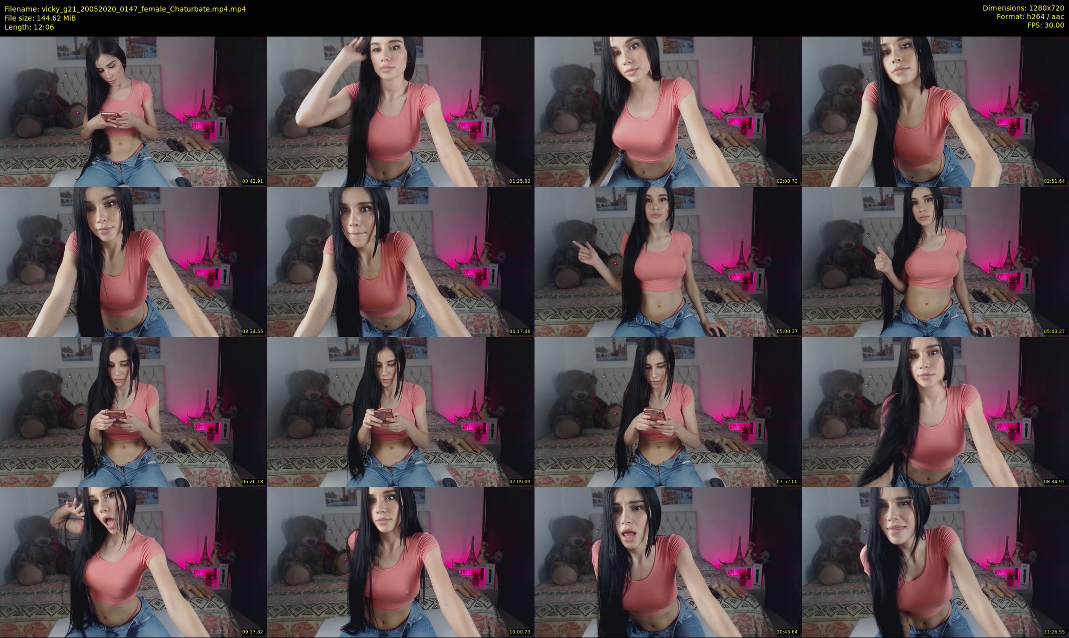 vicky_g21 — 13 minute Chaturbate female cam show recording, 720p, May 20, 2020