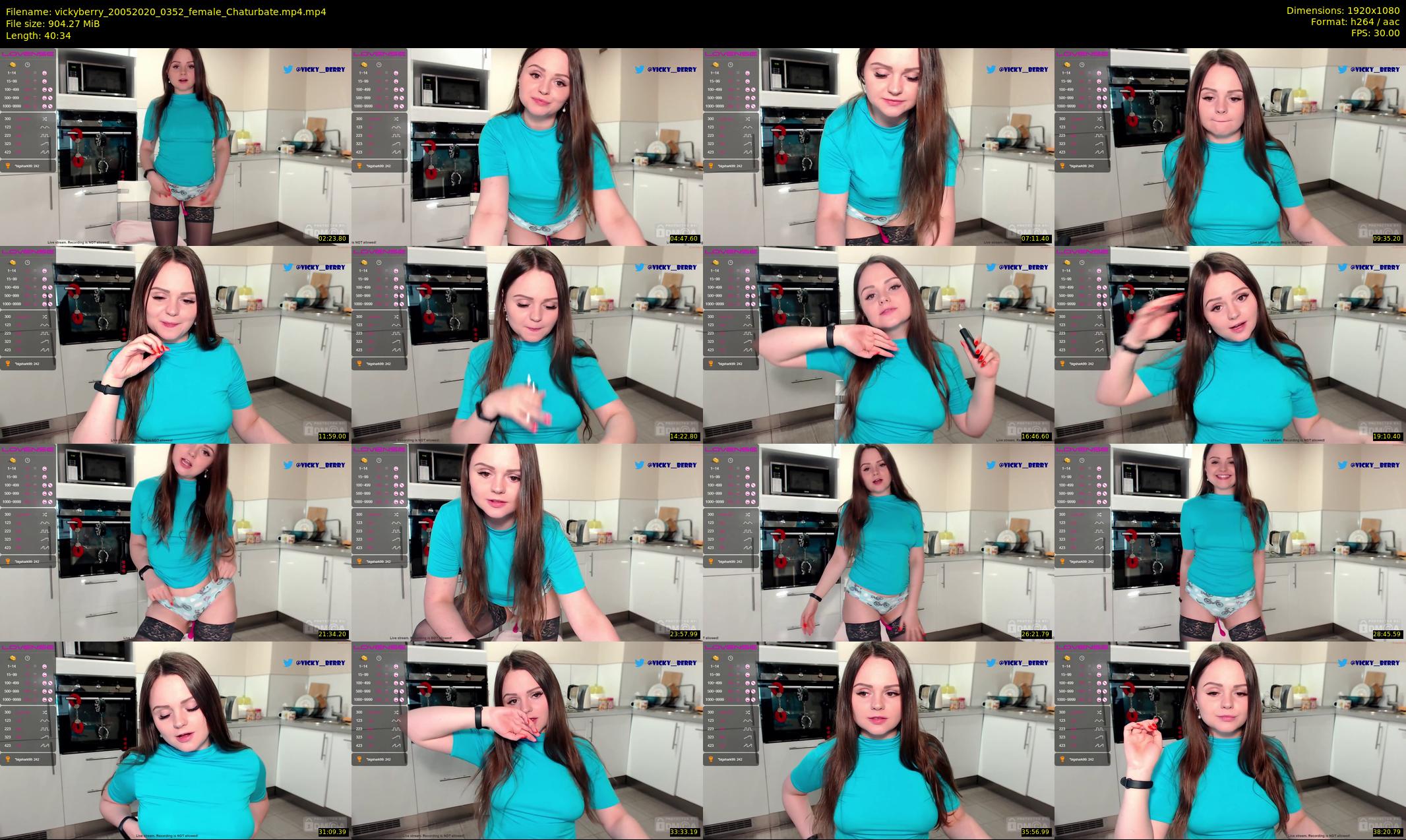 vickyberry — 41 minute Chaturbate female cam show recording, 1080p, May 20, 2020