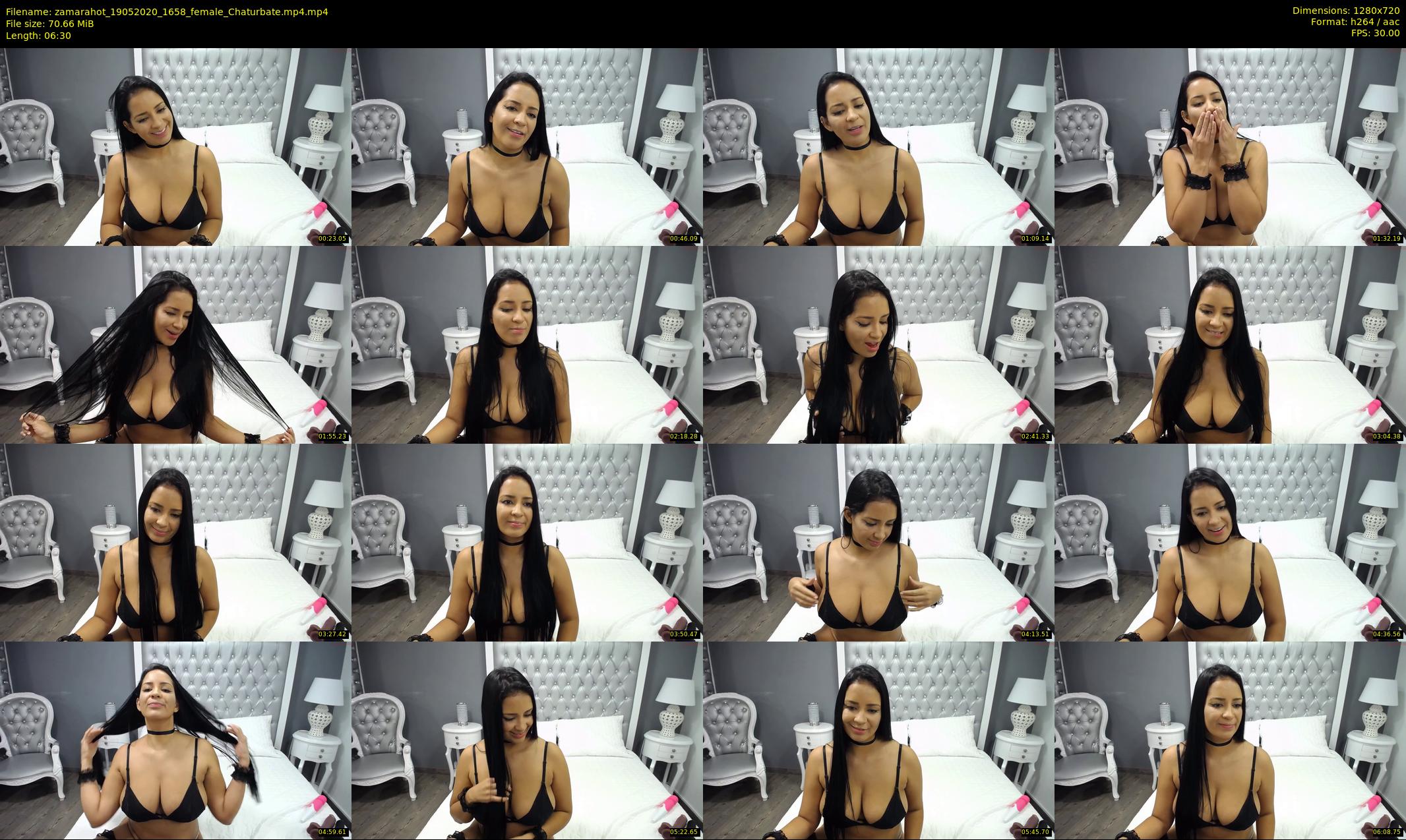 zamarahot — 7 minute Chaturbate female cam show recording, 720p, May 19, 2020