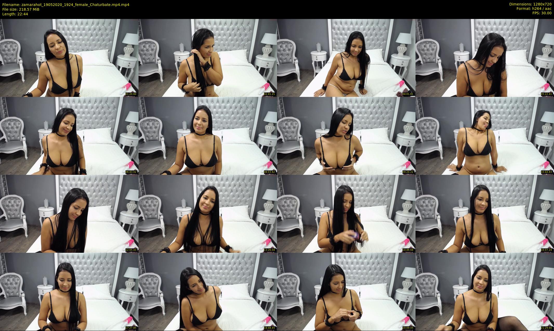 zamarahot — 23 minute Chaturbate female cam show recording, 720p, May 19, 2020