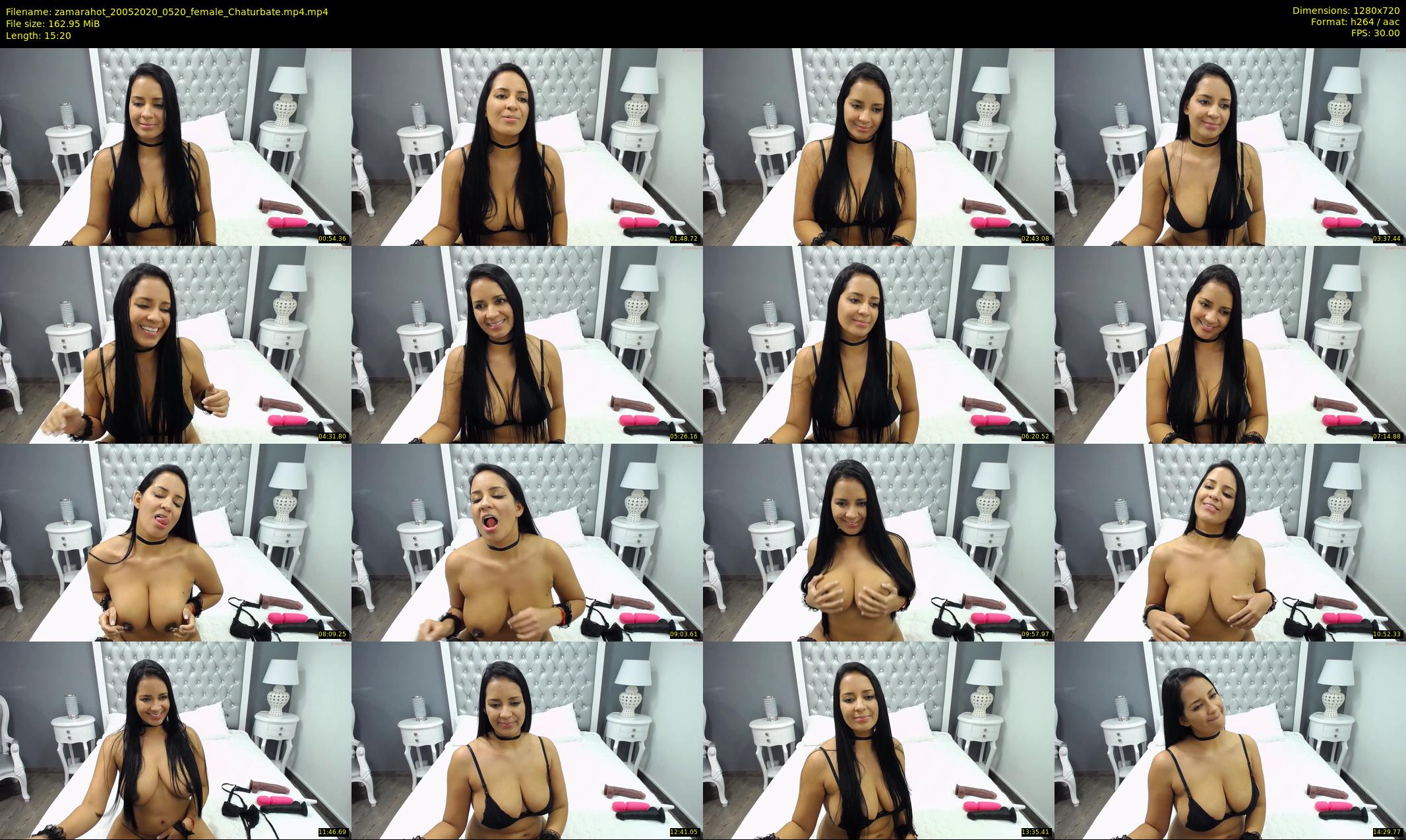 zamarahot — 16 minute Chaturbate female cam show recording, 720p, May 20, 2020