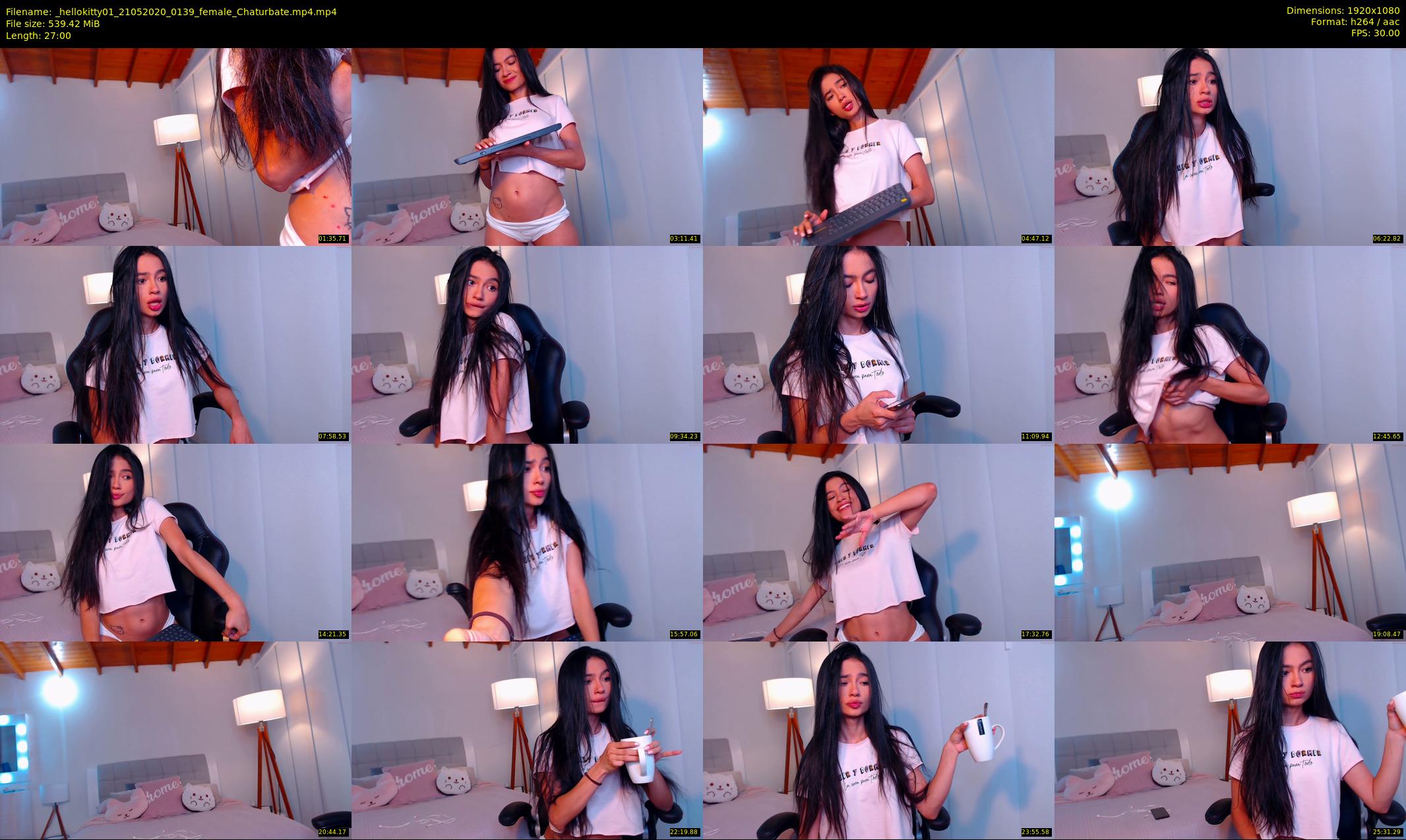 _hellokitty01 — 27 minute Chaturbate female cam show recording, 1080p, May 21, 2020