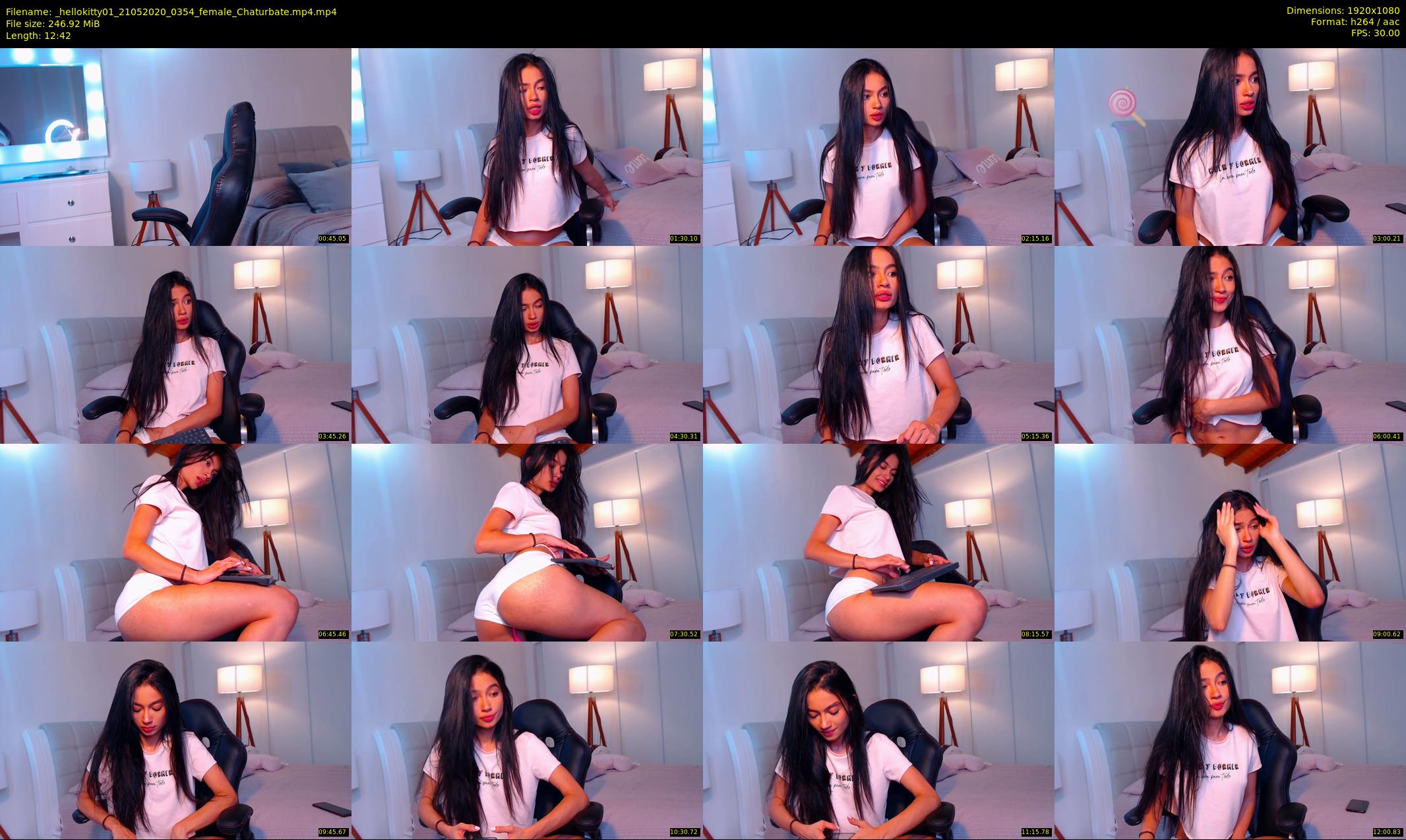 _hellokitty01 — 13 minute Chaturbate female cam show recording, 1080p, May 21, 2020