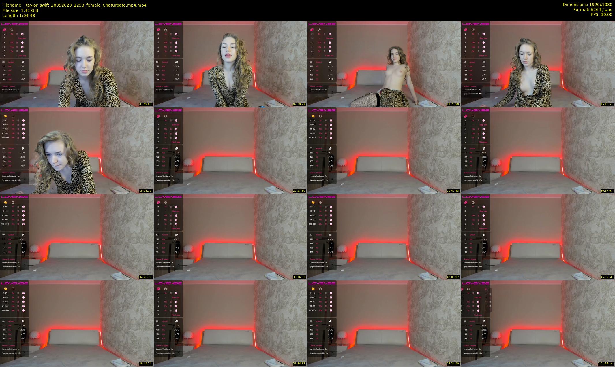 _taylor_swift — 65 minute Chaturbate female cam show recording, 1080p, May 20, 2020