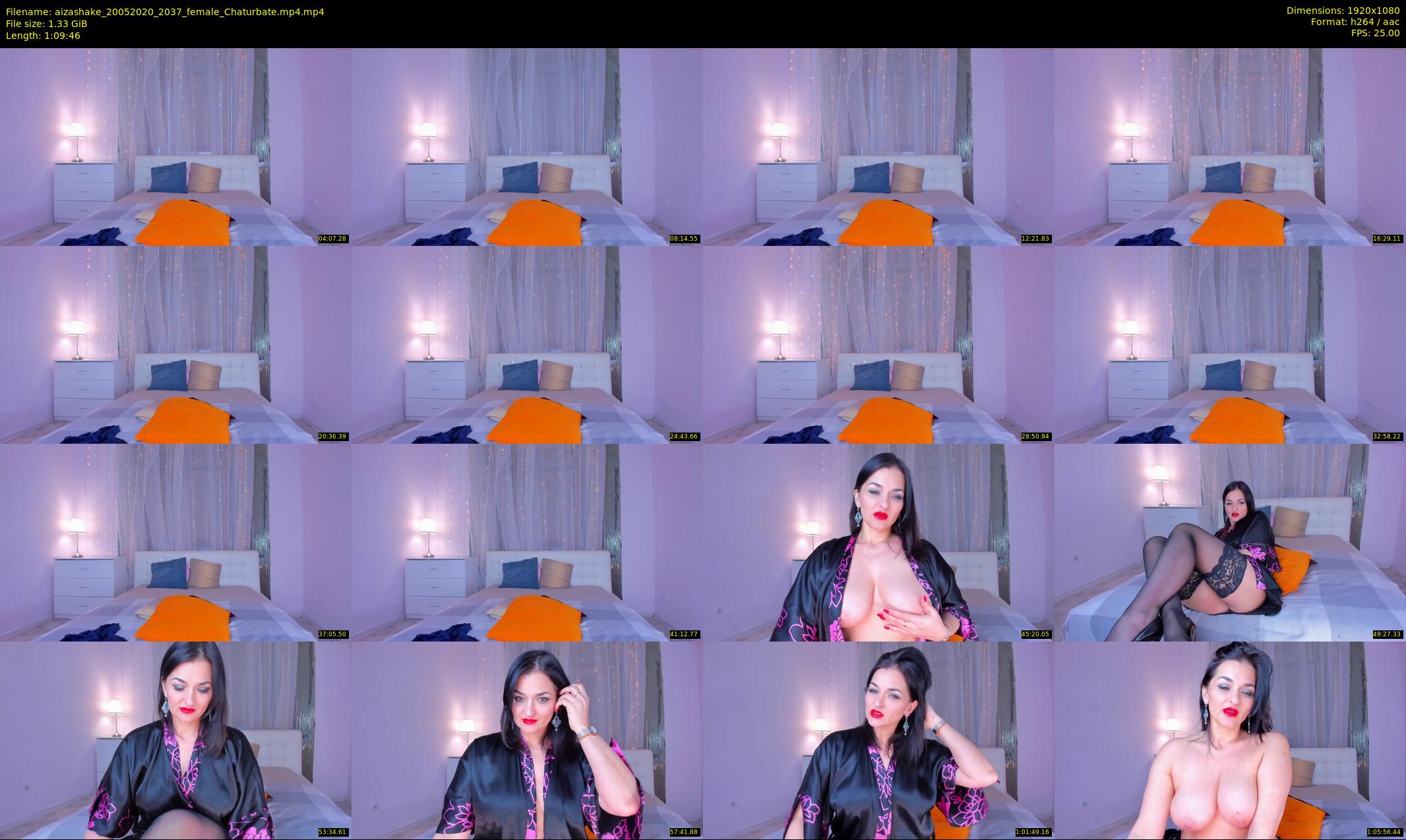 aizashake — 70 minute Chaturbate female cam show recording, 1080p, May 20, 2020