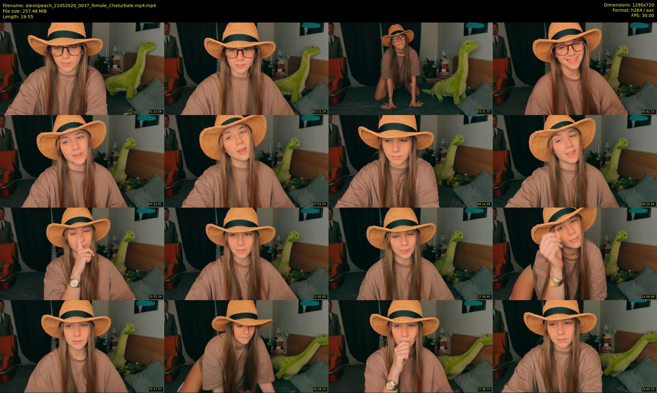 alexispeach — 20 minute Chaturbate female cam show recording, 720p, May 21, 2020