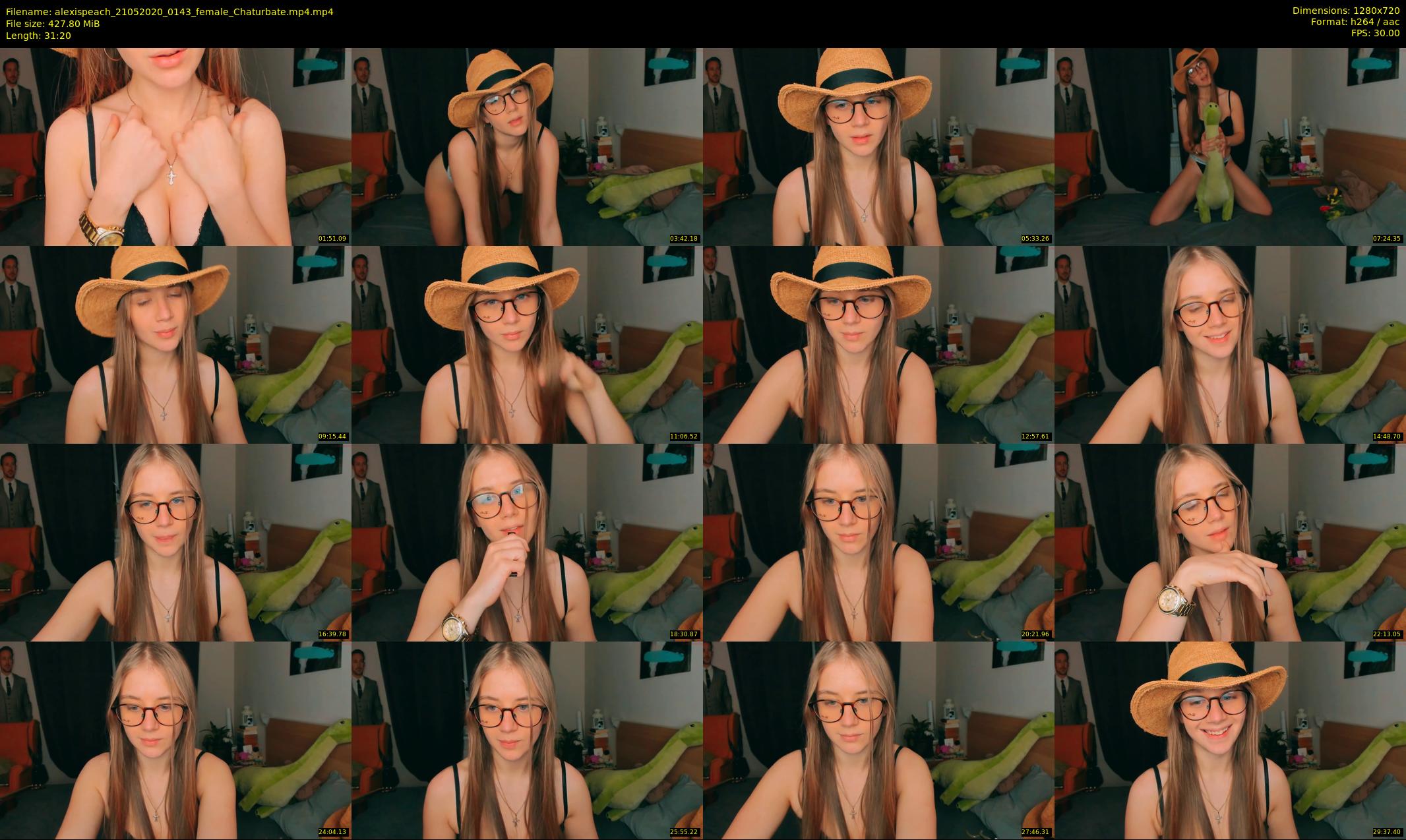 alexispeach — 32 minute Chaturbate female cam show recording, 720p, May 21, 2020