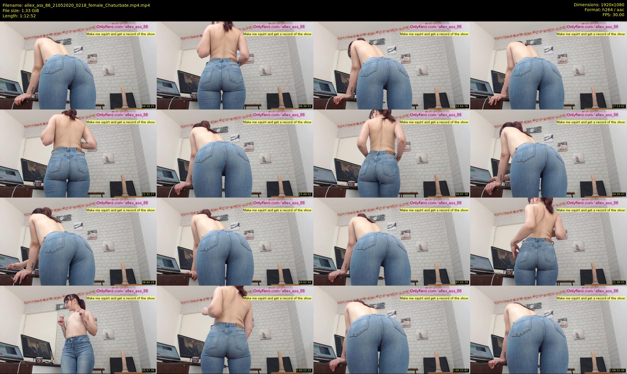 allex_ass_86 — 73 minute Chaturbate female cam show recording, 1080p, May 21, 2020