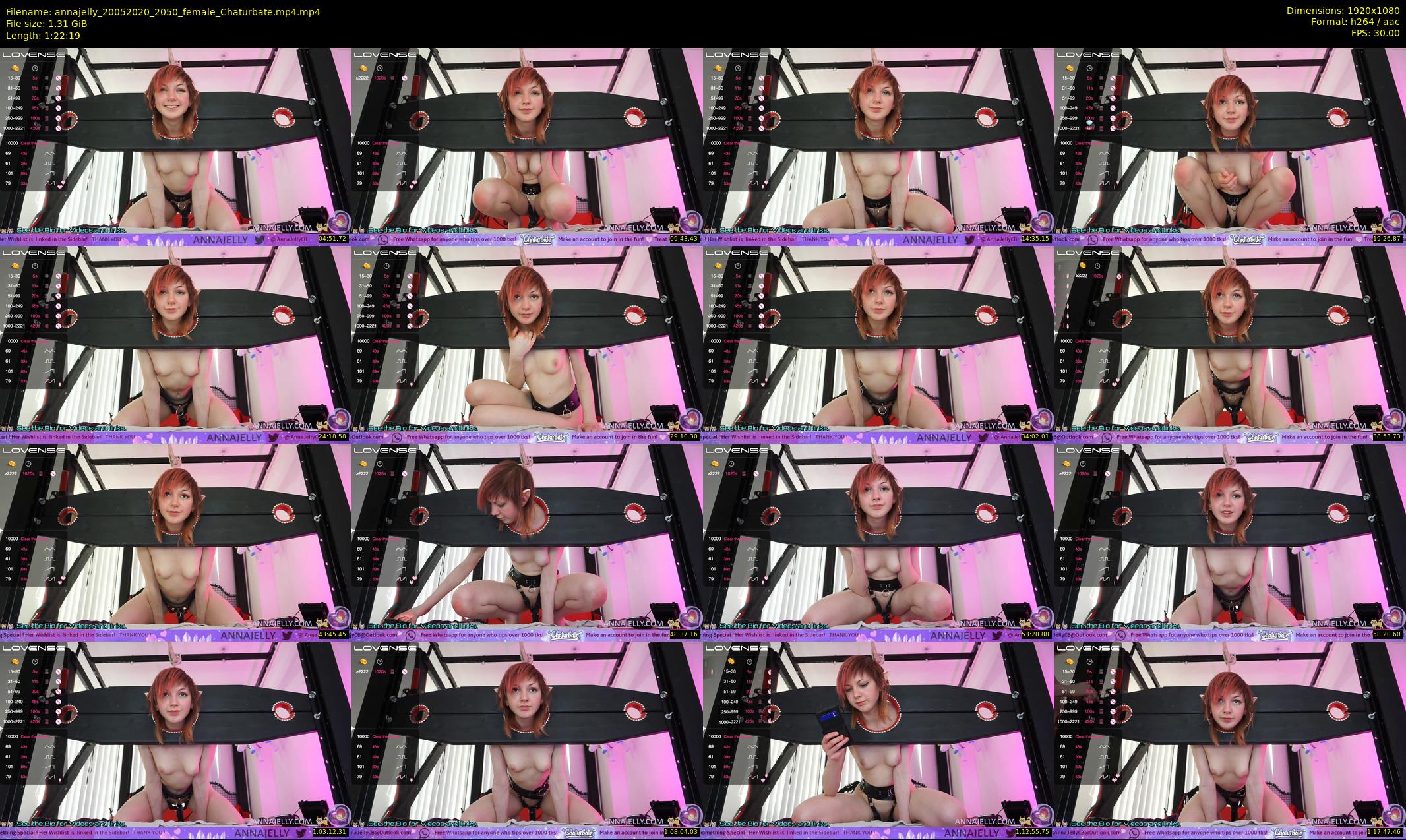 annajelly — 83 minute Chaturbate couple cam show recording, 1080p, May 20, 2020