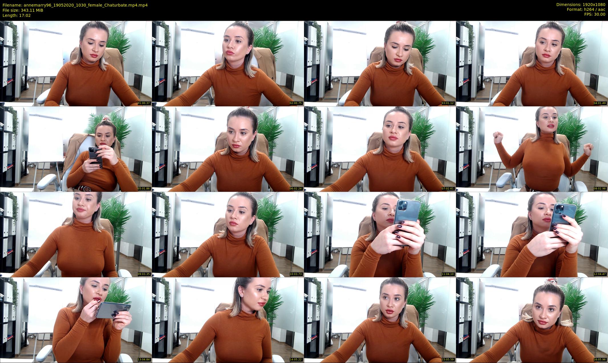 annemarry96 — 18 minute Chaturbate female cam show recording, 1080p, May 19, 2020