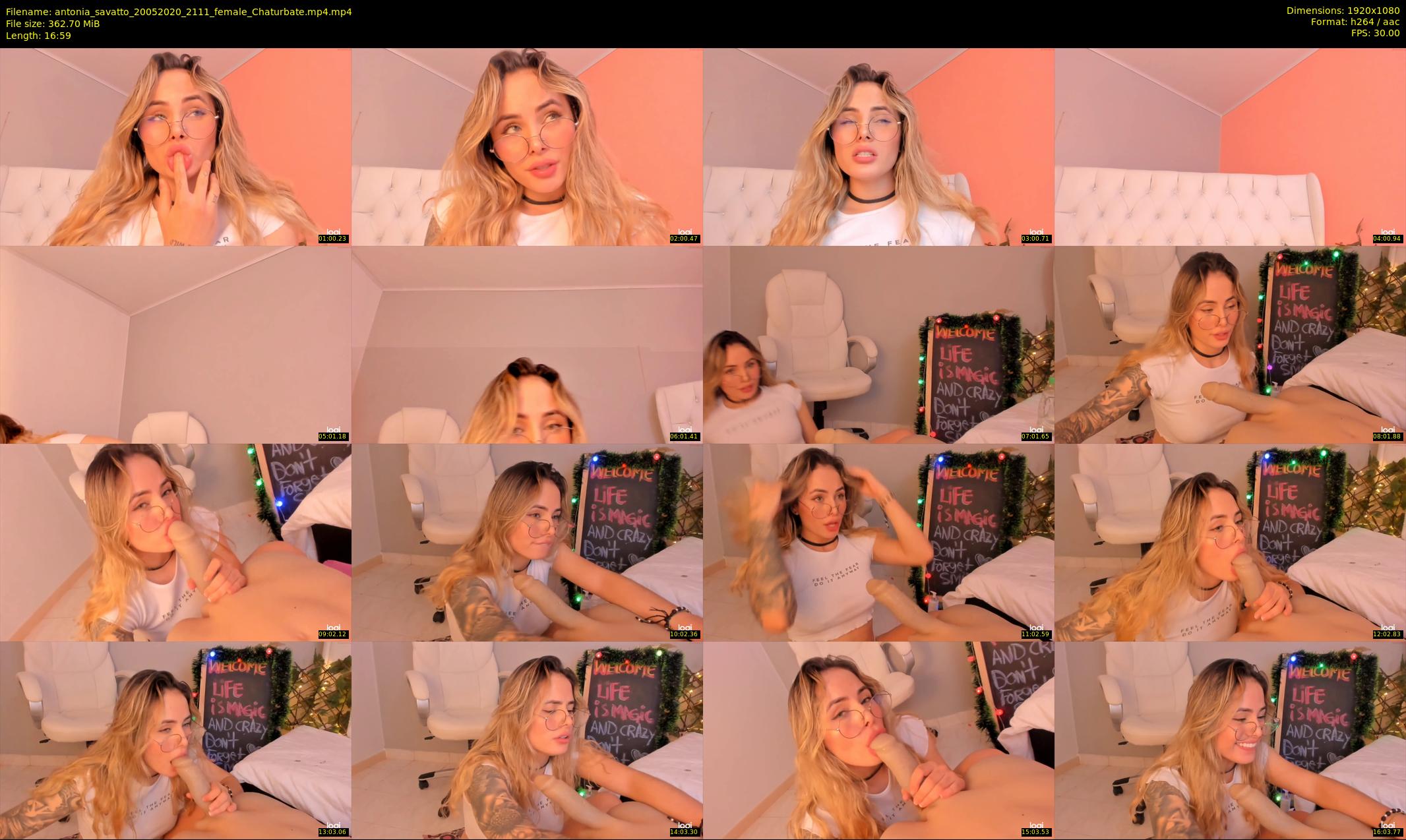 antonia_savatto — 17 minute Chaturbate female cam show recording, 1080p, May 20, 2020